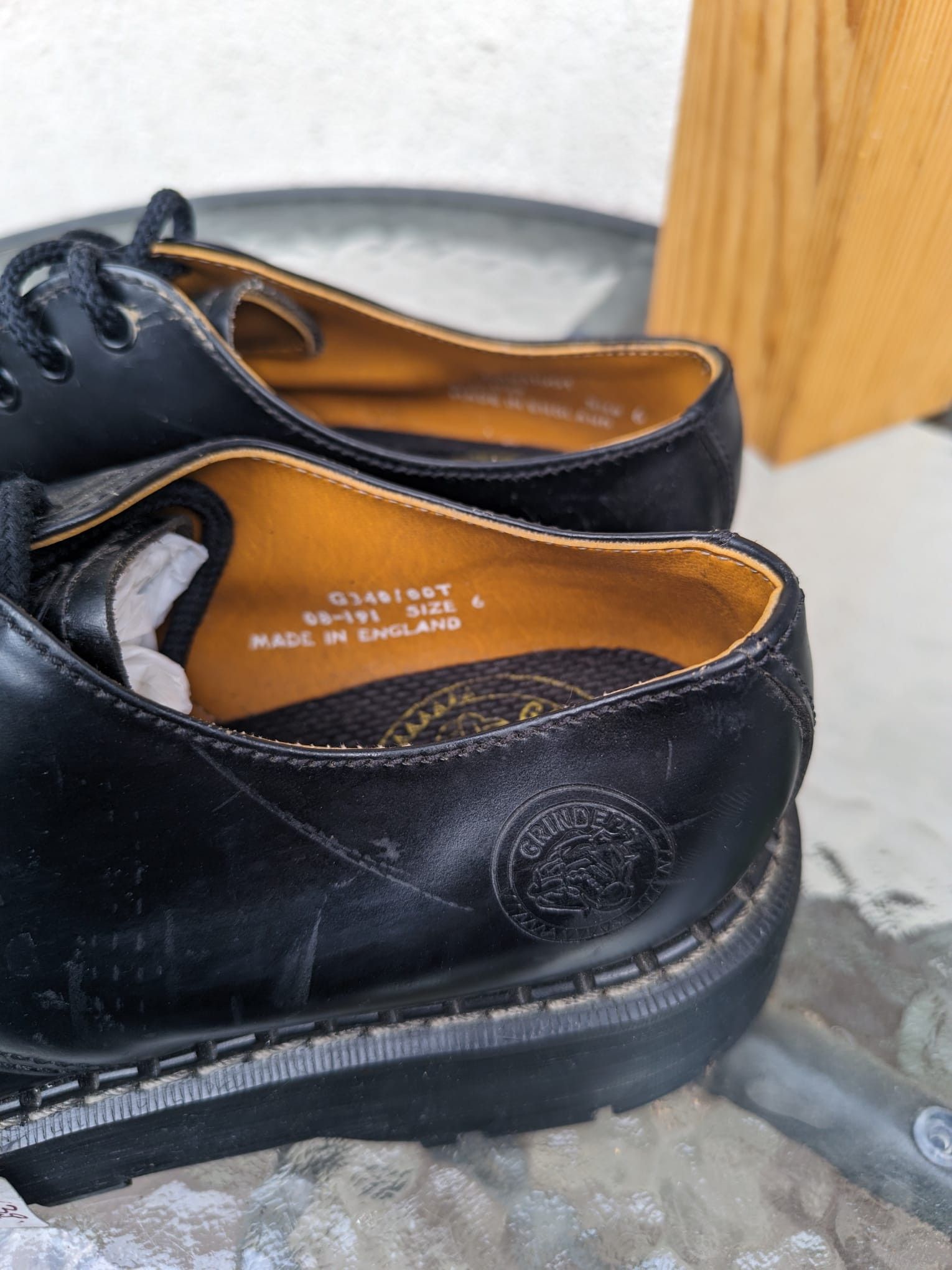 Hysteric Glamour × Seditionaries metal front heavy punk rock vintage leather chunky shoes Size US 6.5 / EU 39-40 - 6 Thumbnail