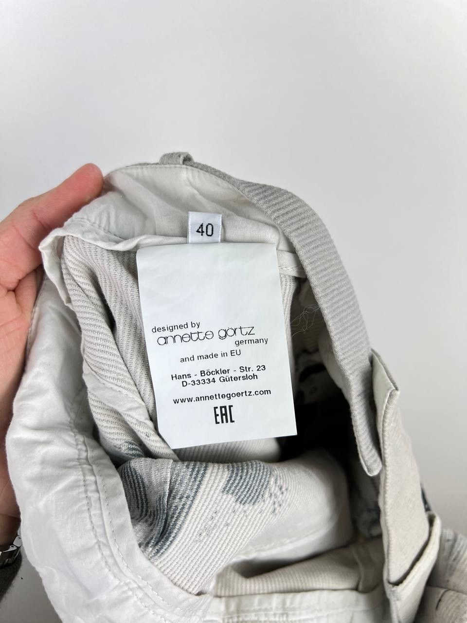 Annette Gortz × Vintage Annette Gortz avan garde pant woman size 40 Size 27" / US 4 / IT 40 - 5 Thumbnail