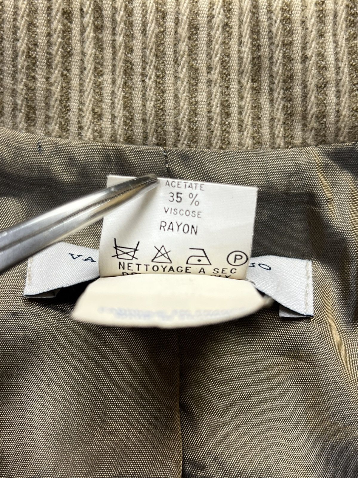 Vanessa Bruno Vanessa Bruno - Pinstripe Beige Wool - Coat Size M / US 6-8 / IT 42-44 - 10 Thumbnail