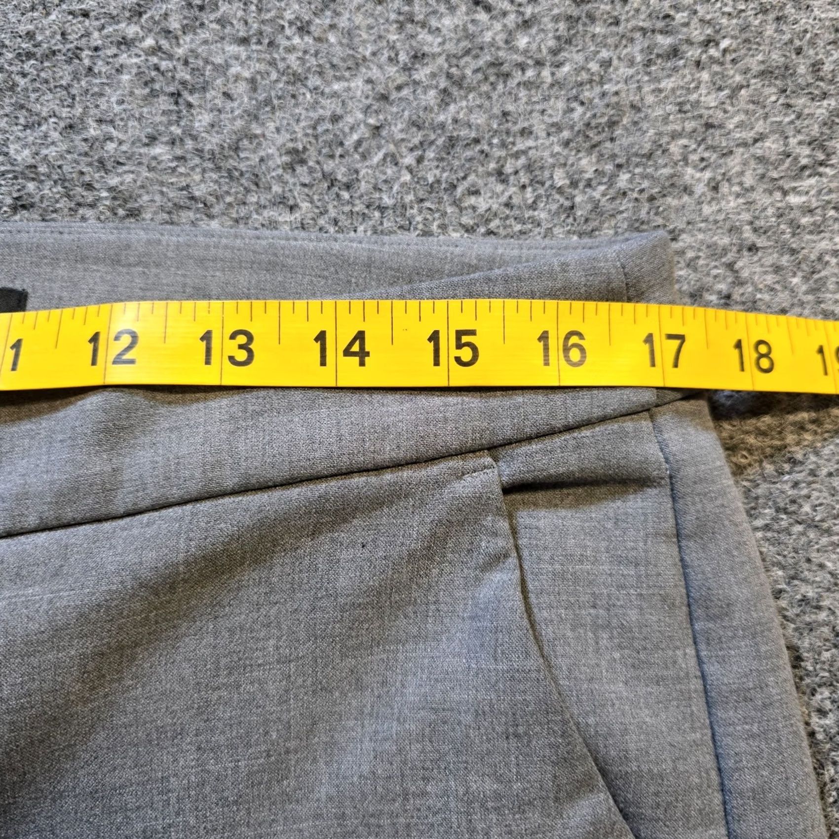 J.Crew J.CREW Pants Women 12 Gray Kate Cotton Blend Taper Flat Front Career Casual Dress Pants Women XS-? Size 34" / US 12 / IT 48 - 6 Thumbnail