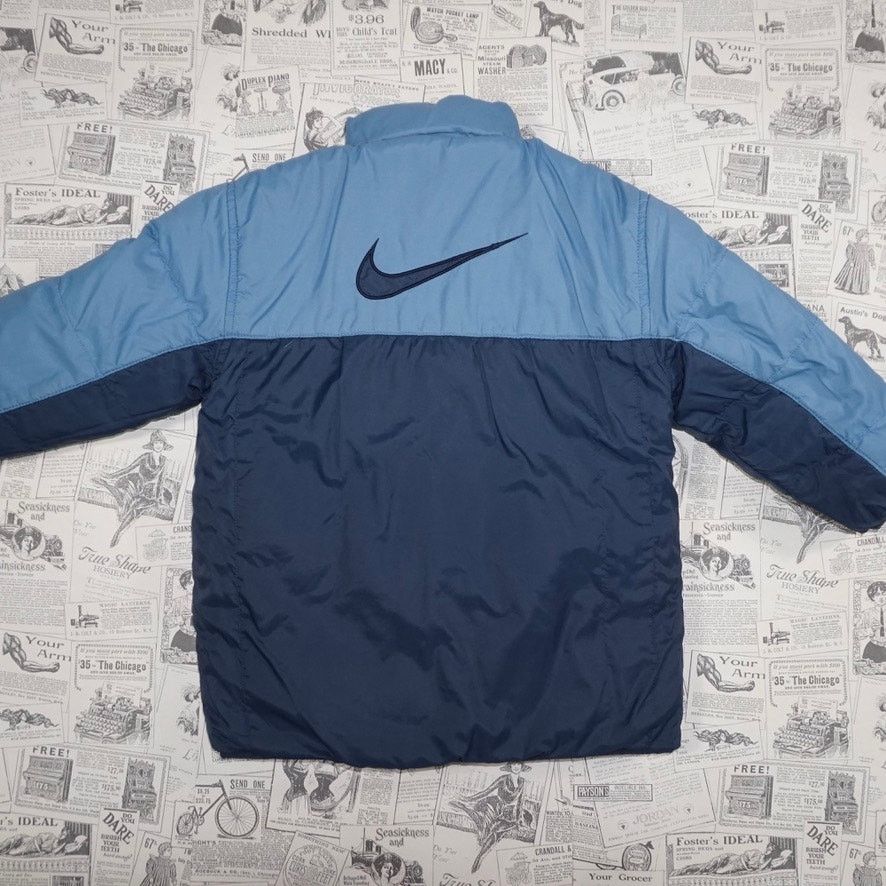 Nike 4 - Vintage Y2K nike zip up 2000s puffer jacket reversible Size S / US 4 / IT 40 - 4 Thumbnail
