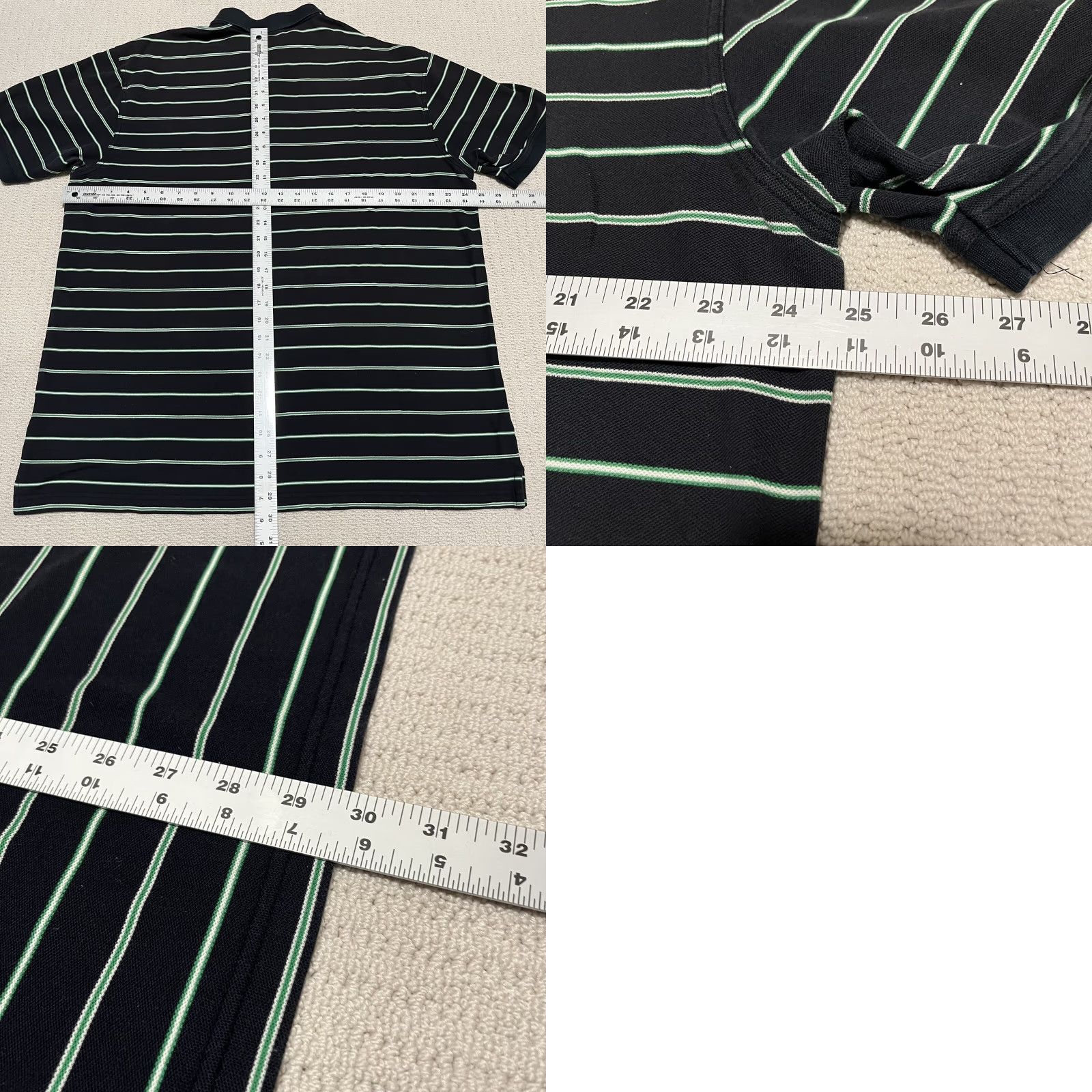 Vintage VINTAGE The Masters Collection Men's Golf Shirt XL Navy Green Stripe Polo READ Size US XL / EU 56 / 4 - 9 Thumbnail