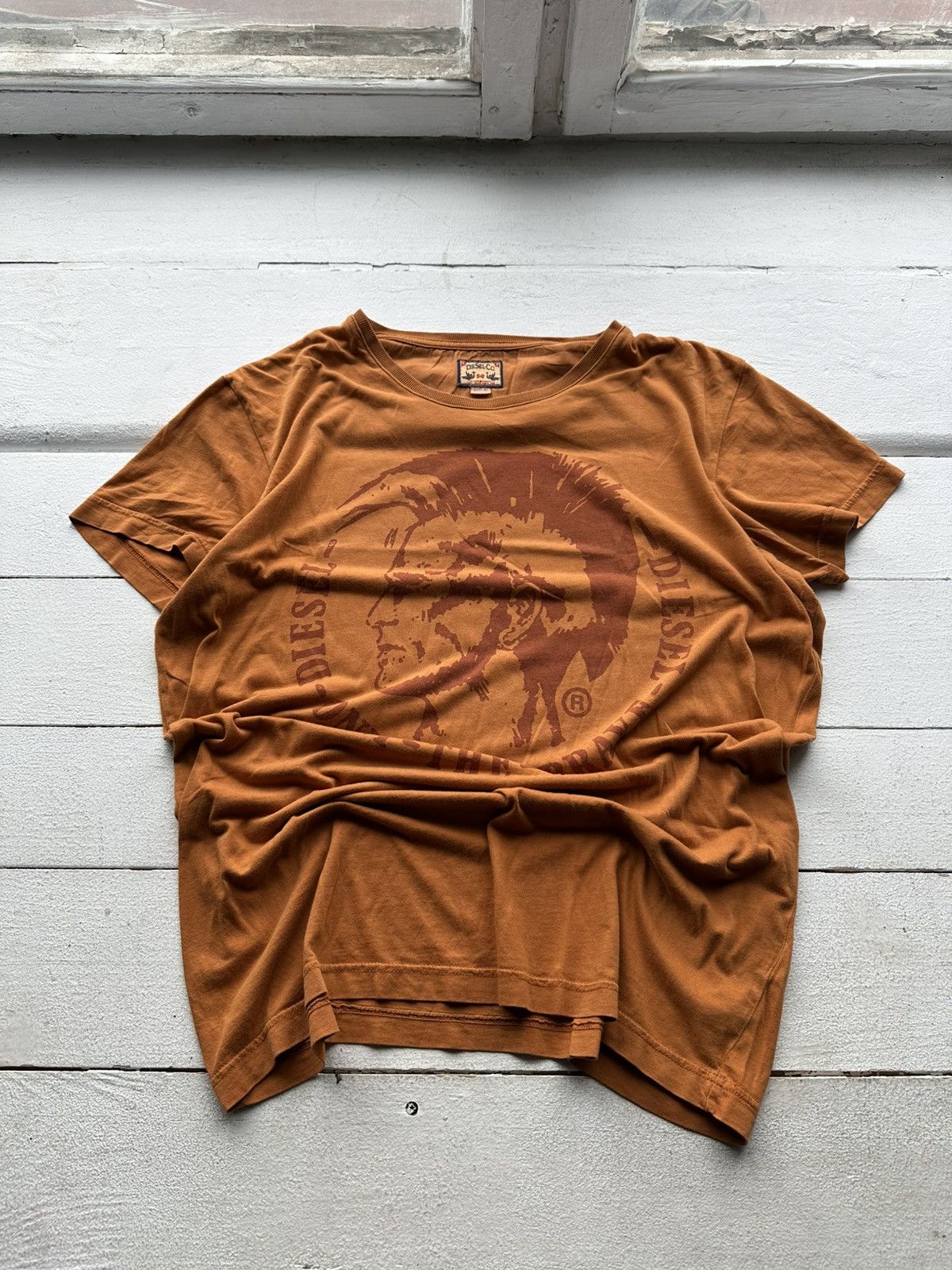 Diesel 🚨Rare color Diesel Logo punk motif tee shirt AVANT GARDE Size US XL / EU 56 / 4 - 1 Thumbnail