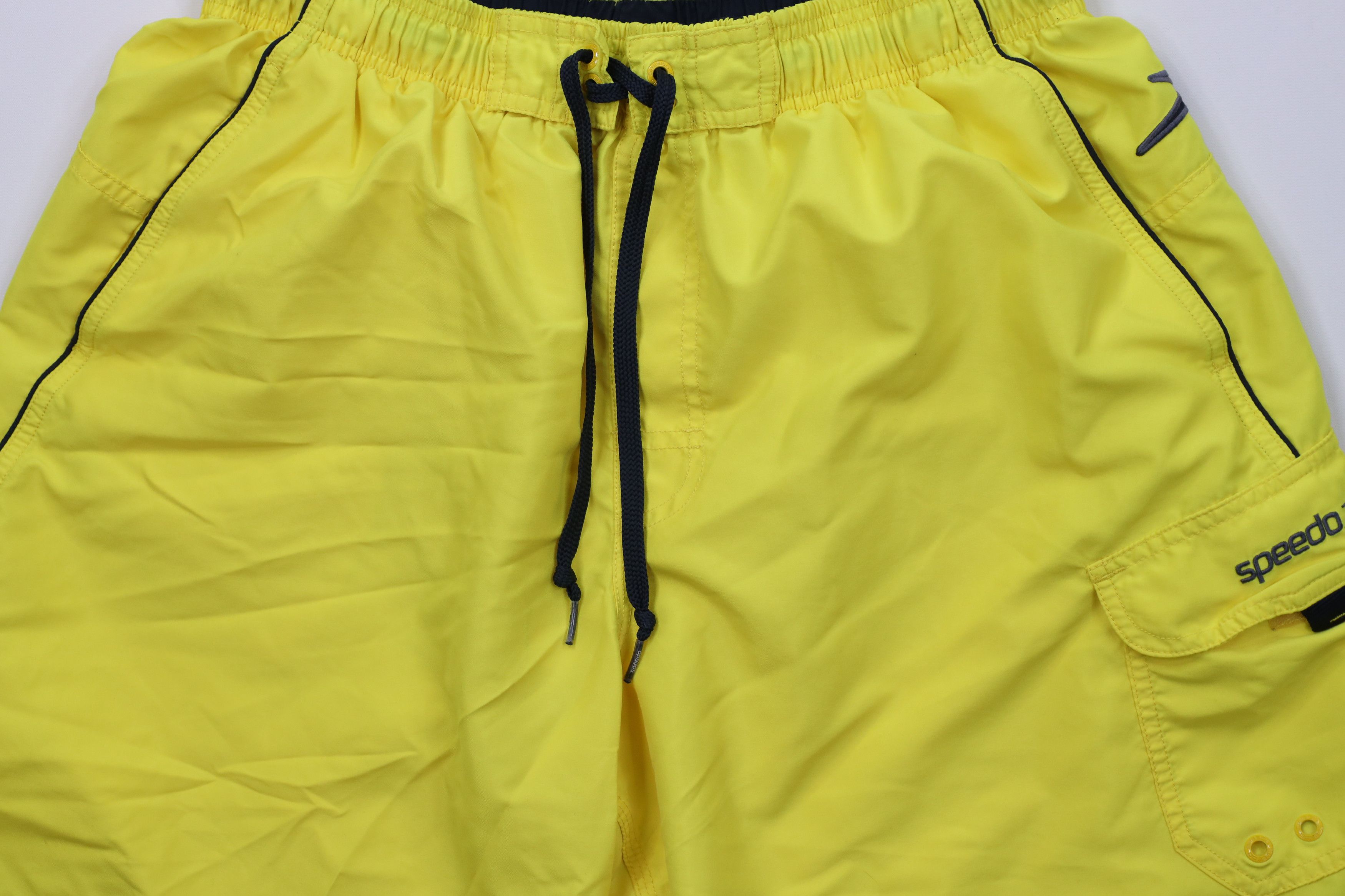 Speedo Vintage Speedo Lined Above Knee Swim Trunks Shorts Yellow Size US 34 / EU 50 - 3 Thumbnail