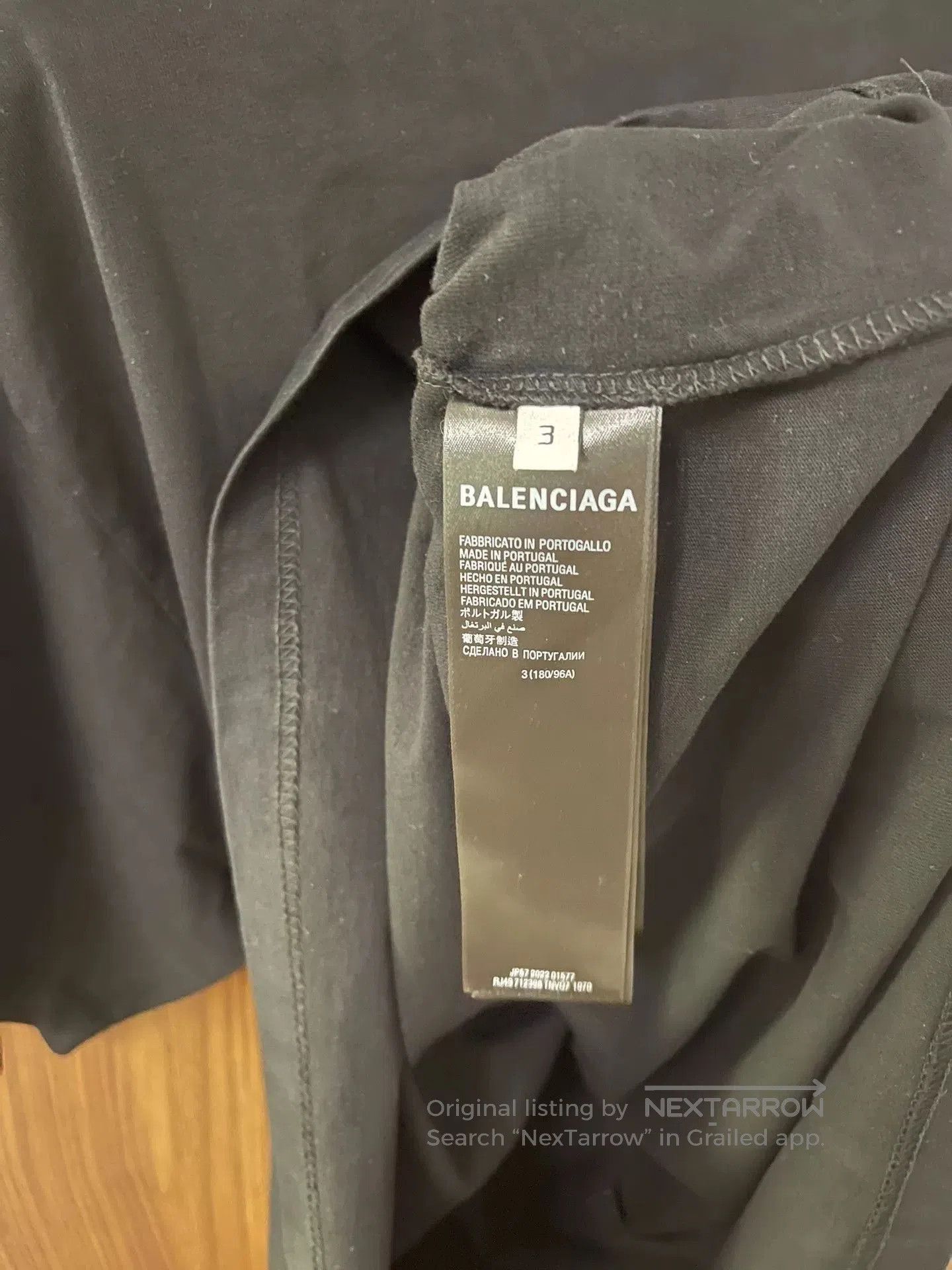 Balenciaga Balenciaga Oversized T-Shirt with Logo Design. Size US L / EU 52-54 / 3 - 4 Thumbnail