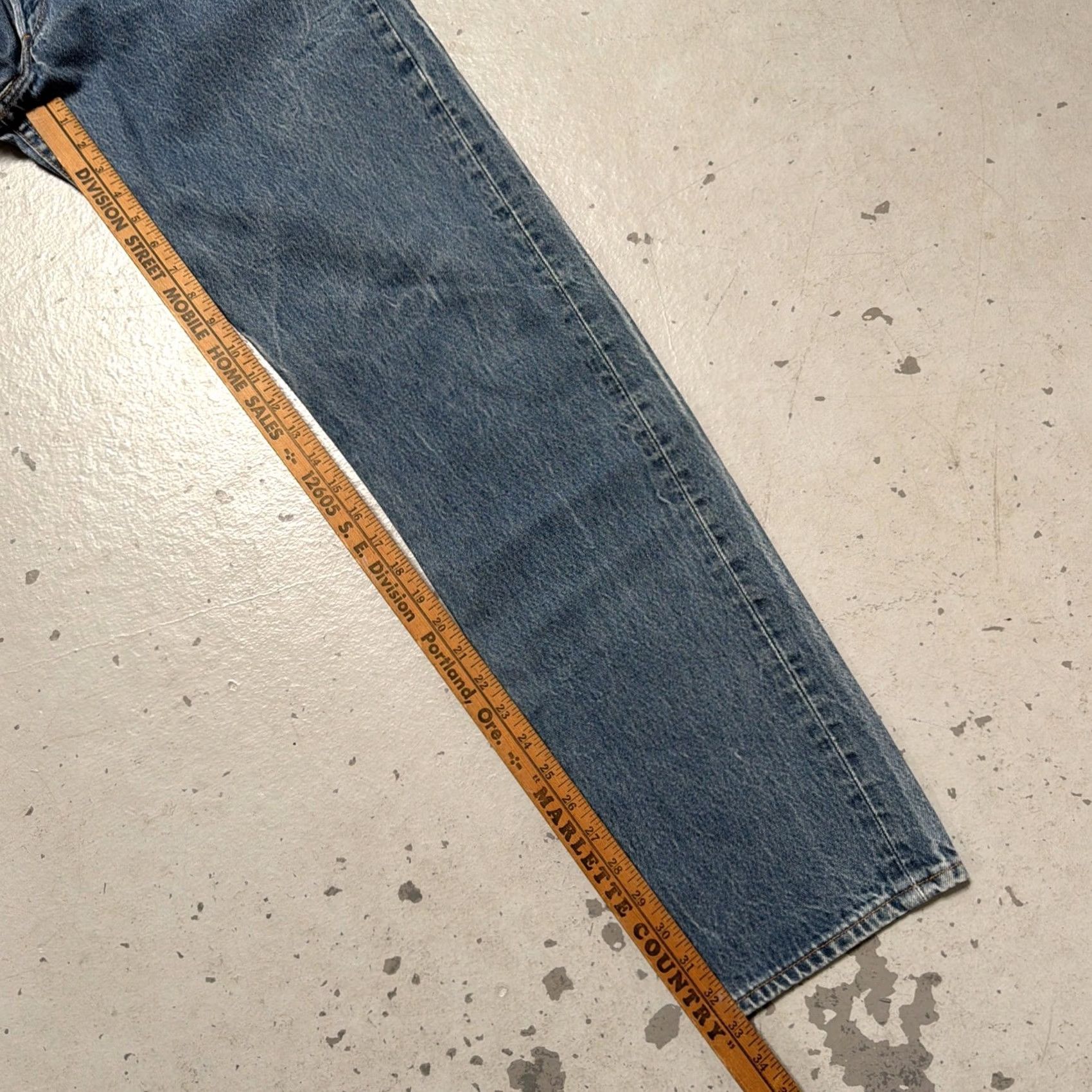 Levi's VINTAGE Levi’s 501 XX Jeans USA Blue Denim 1990s 1998 38x38 35x33 Made Size US 38 / EU 54 - 3 Thumbnail
