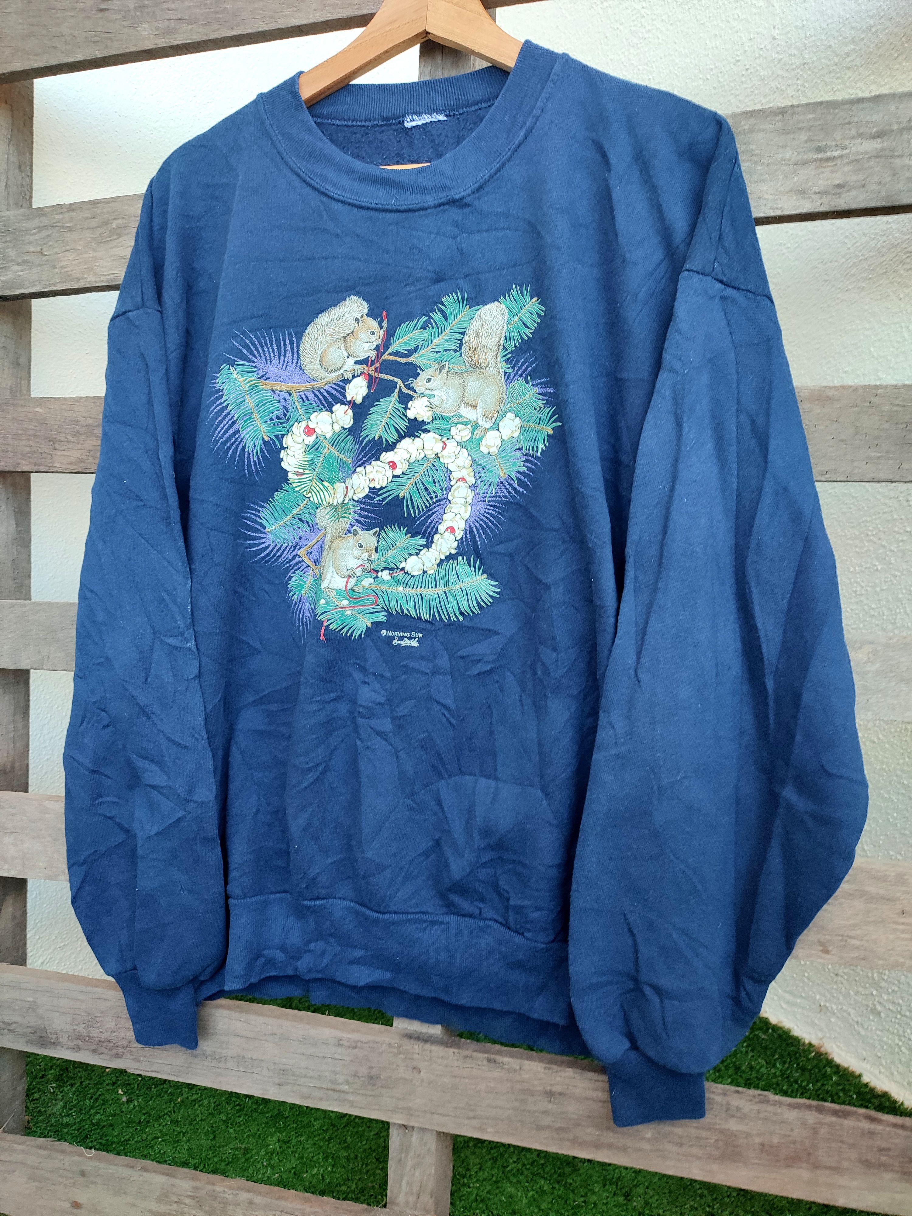 Sun Surf 💥90s💥 Morning Sun Art Sweatshirts Size US XL / EU 56 / 4 - 1 Thumbnail