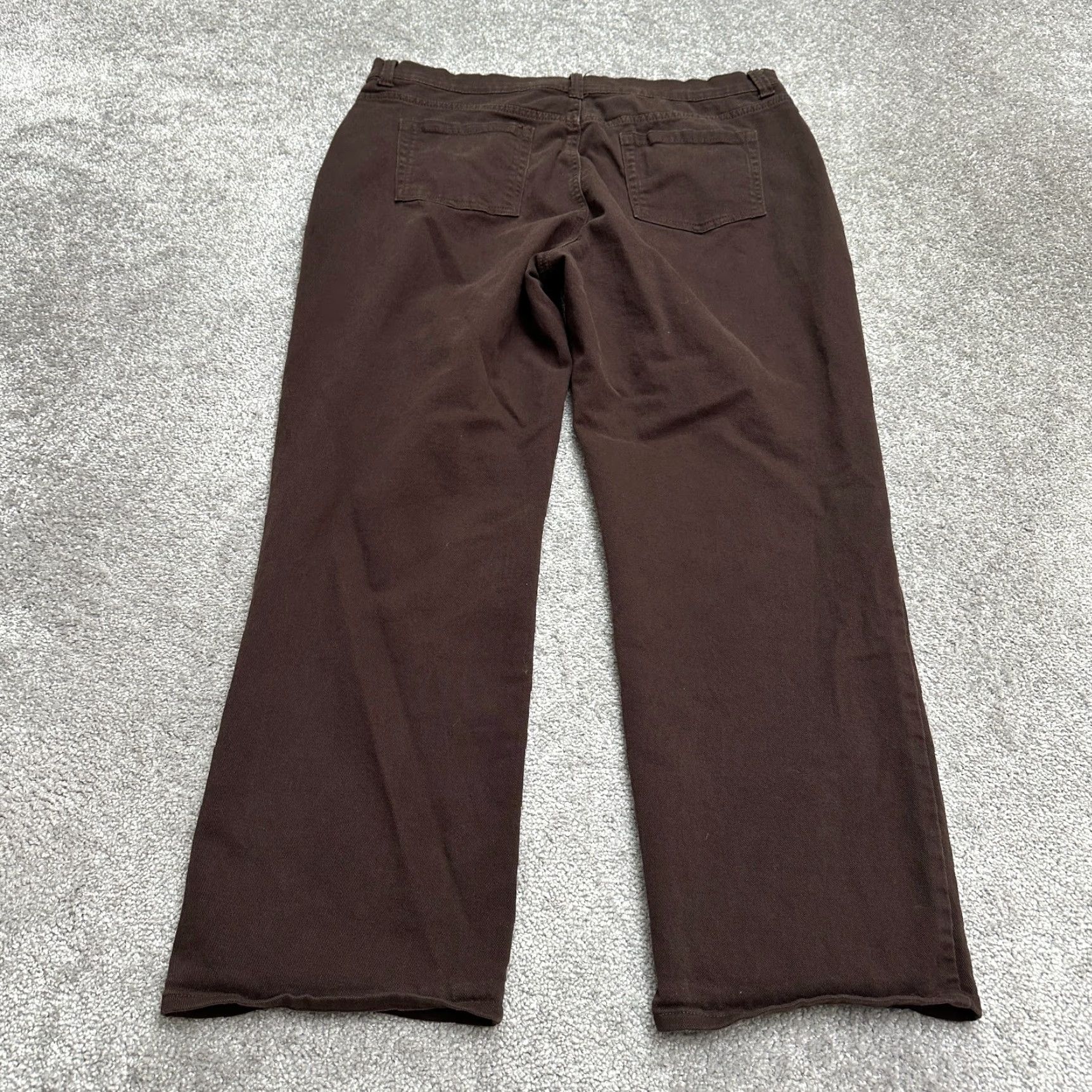 Gloria Vanderbilt Gloria Vanderbilt Amanda Jeans 16 Brown High Rise Dark Wash 37x28 Denim Womens Size 38" / US 16 / IT 52 - 2 Thumbnail