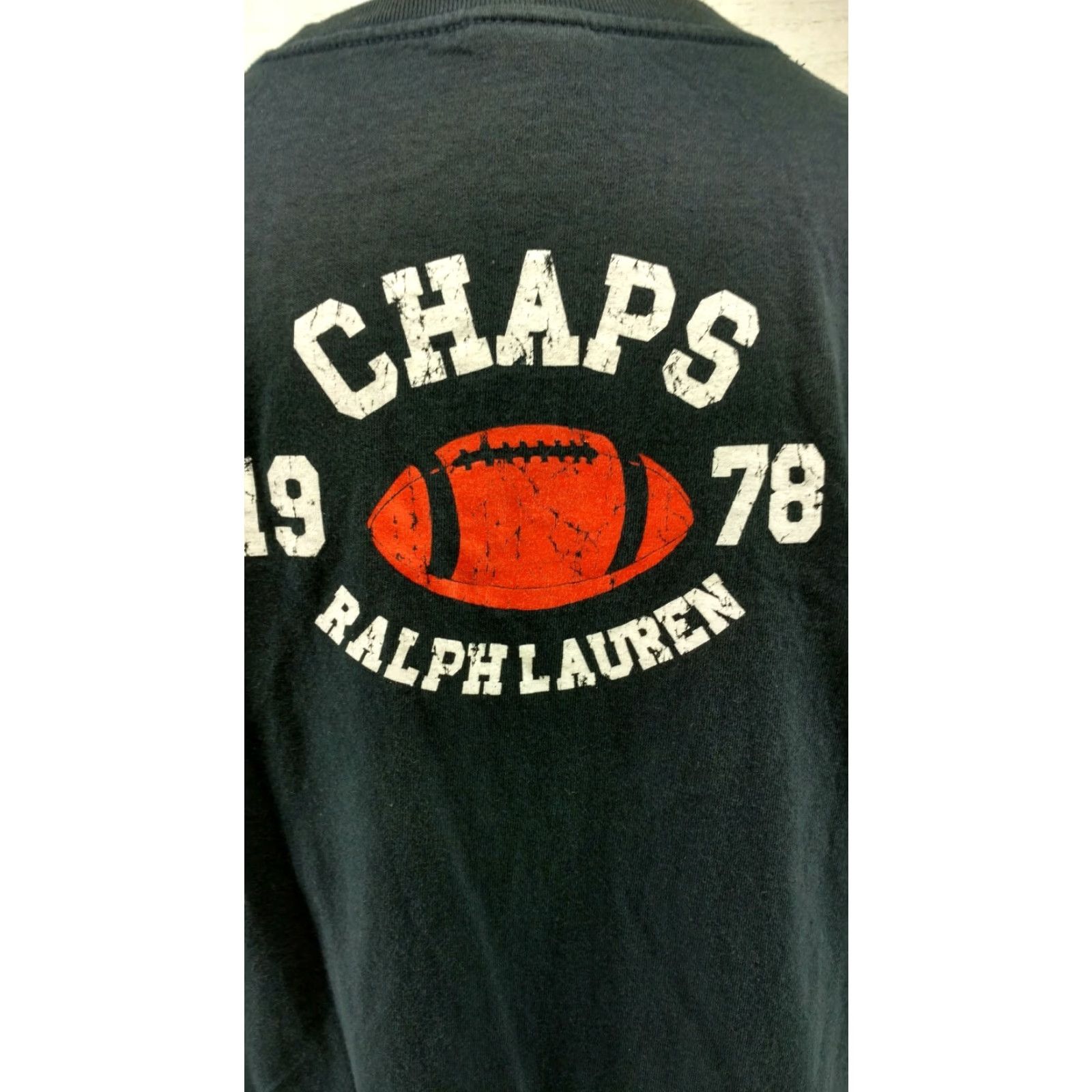 Chaps CHAPS Ralph Lauren Men's Shirt Size Large Back Logo 1978 Football Dark Navy Blue Mens Shirt Size US L / EU 52-54 / 3 - 2 Thumbnail