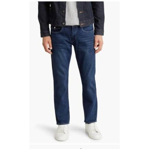 True Religion True Religion Mens Dark Wash Geno Flap Pocket Slim Fit Jeans Size US 38 / EU 54 - 2 Thumbnail