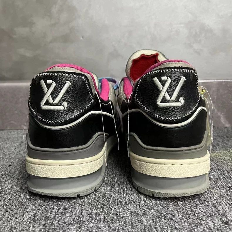 Louis Vuitton Louis Vuitton latest black and pink black cement trainer-25 Size US 7 / EU 40 - 3 Thumbnail