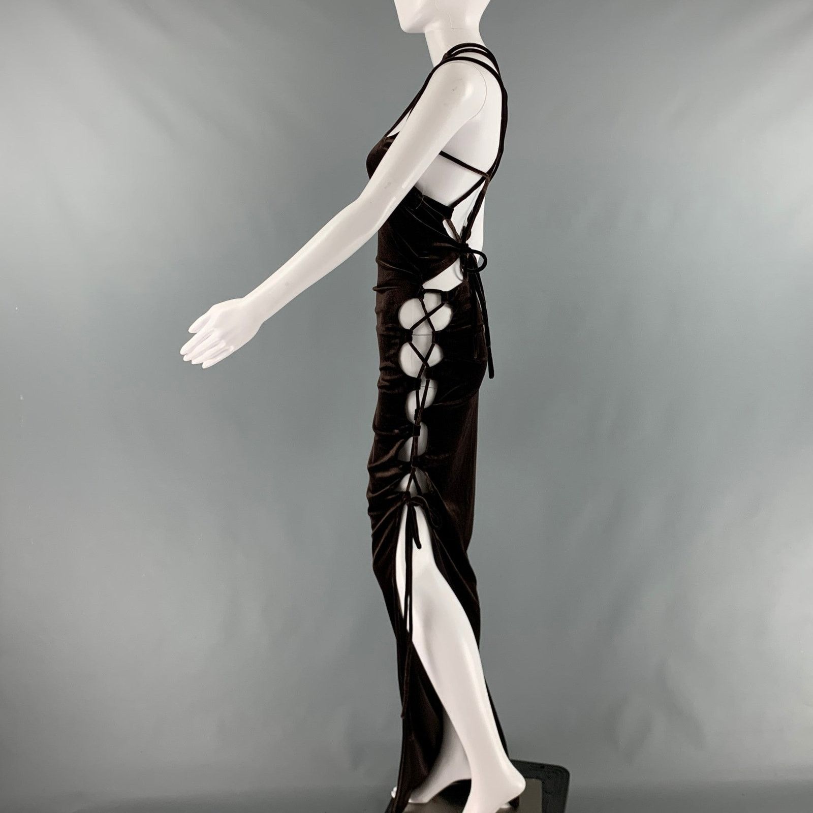 MONSE MONSE Size 2 Brown Polyester Blend Gown Size XS / US 0-2 / IT 36-38 - 2 Thumbnail