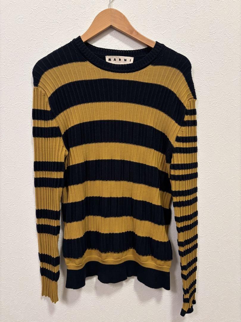 Marni AW19 Striped Knit Sweater Size US M / EU 48-50 / 2 - 1 Thumbnail