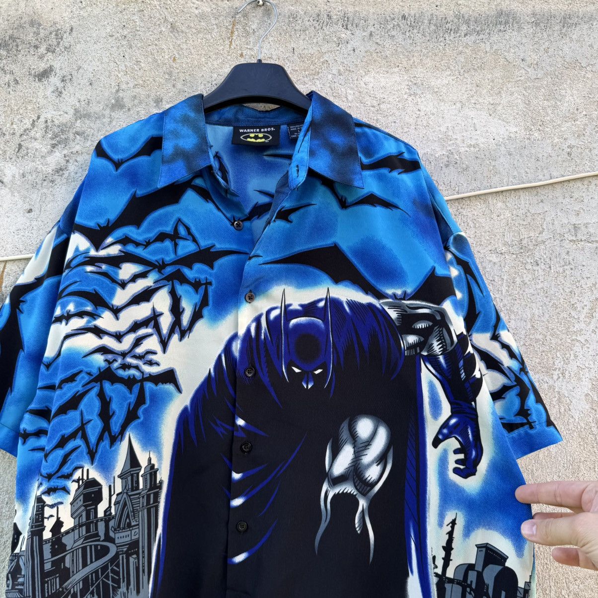 DC Comics 2001 Batman AOP Shirt Y2K Warner Bros DC Comics Joker Size US L / EU 52-54 / 3 - 8 Thumbnail