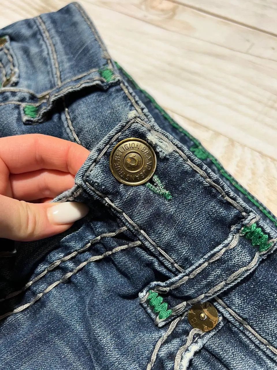 True Religion Vintage True Religion Geno Relaxed Slim Denim Jeans Y2K Size US 33 - 8 Thumbnail