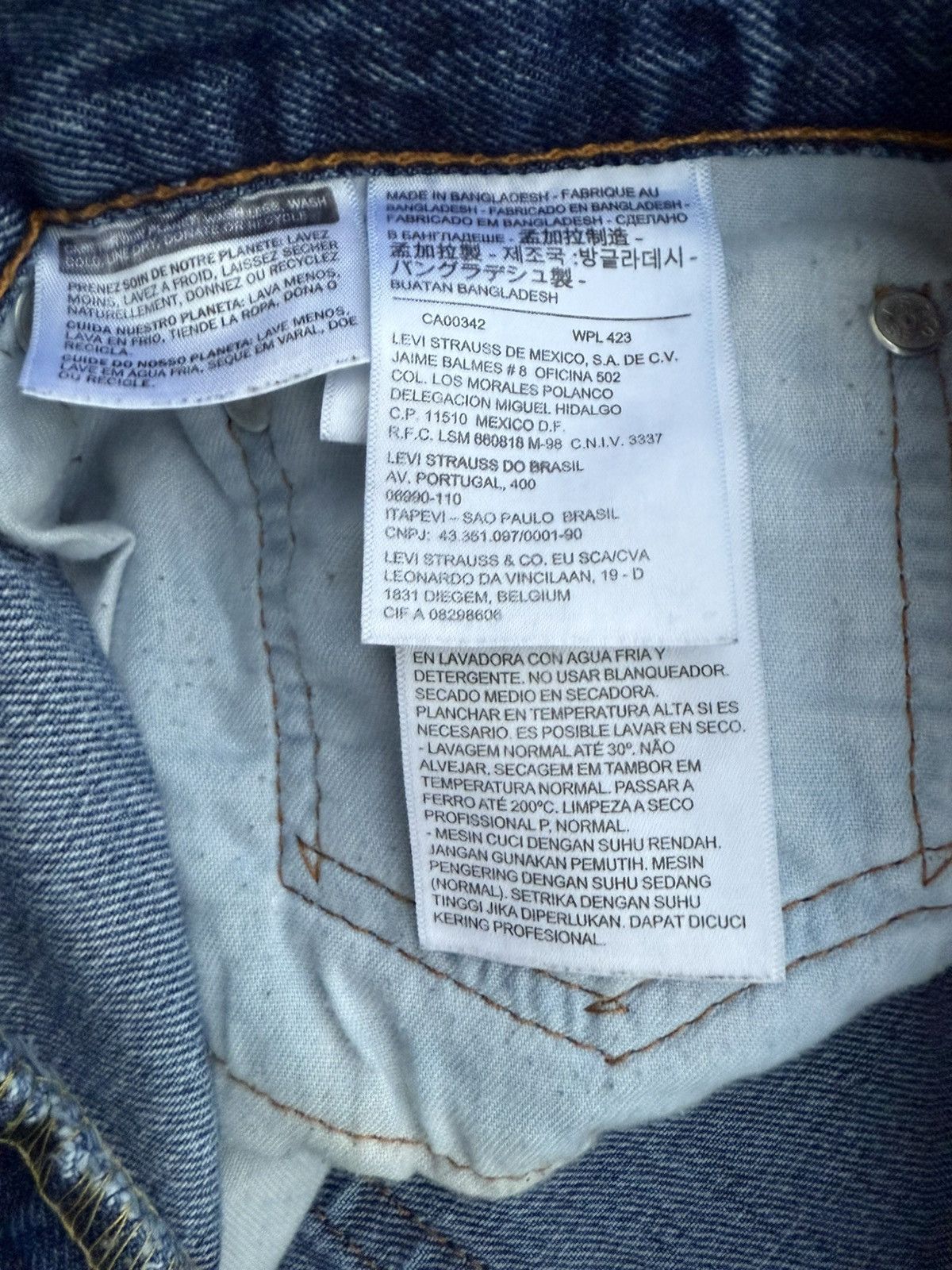 Levi's Levis 505 Denim Blue Jeans Mens Size 38 X 32 Straight Leg Size US 38 / EU 54 - 9 Thumbnail