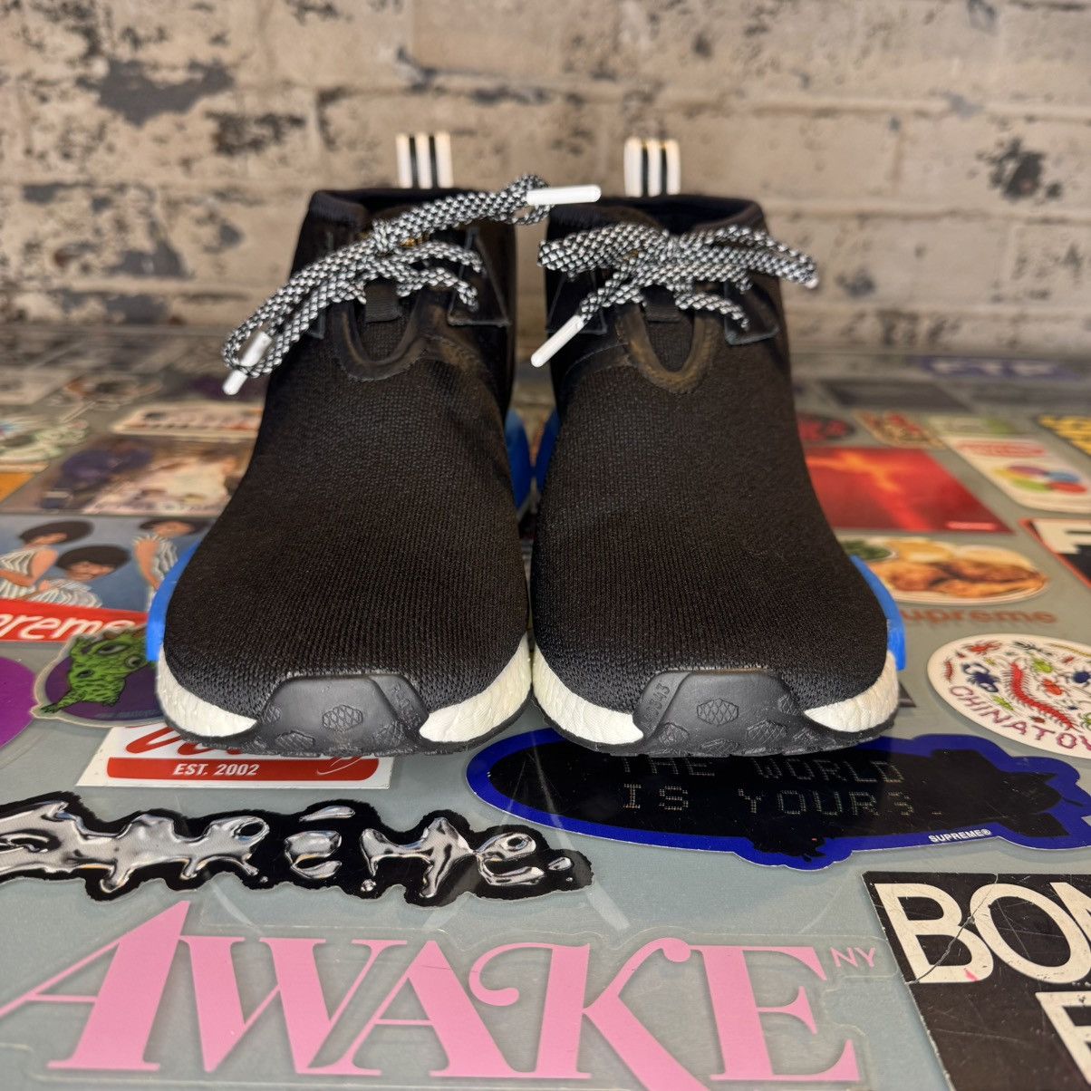 Adidas × Porter Adidas NMD C1 Porter Japan Black Blue Sz 9 No Box Used Size US 9 / EU 42 - 4 Thumbnail