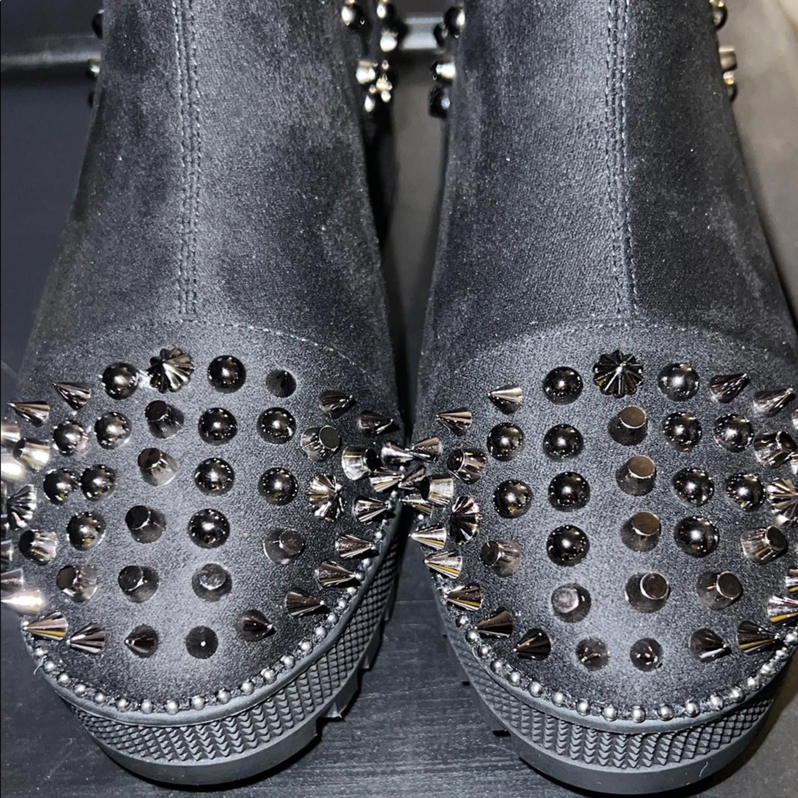 Other Cape Robbin Black Studded Ankle Booties Size US 7 / IT 37 - 1 Thumbnail
