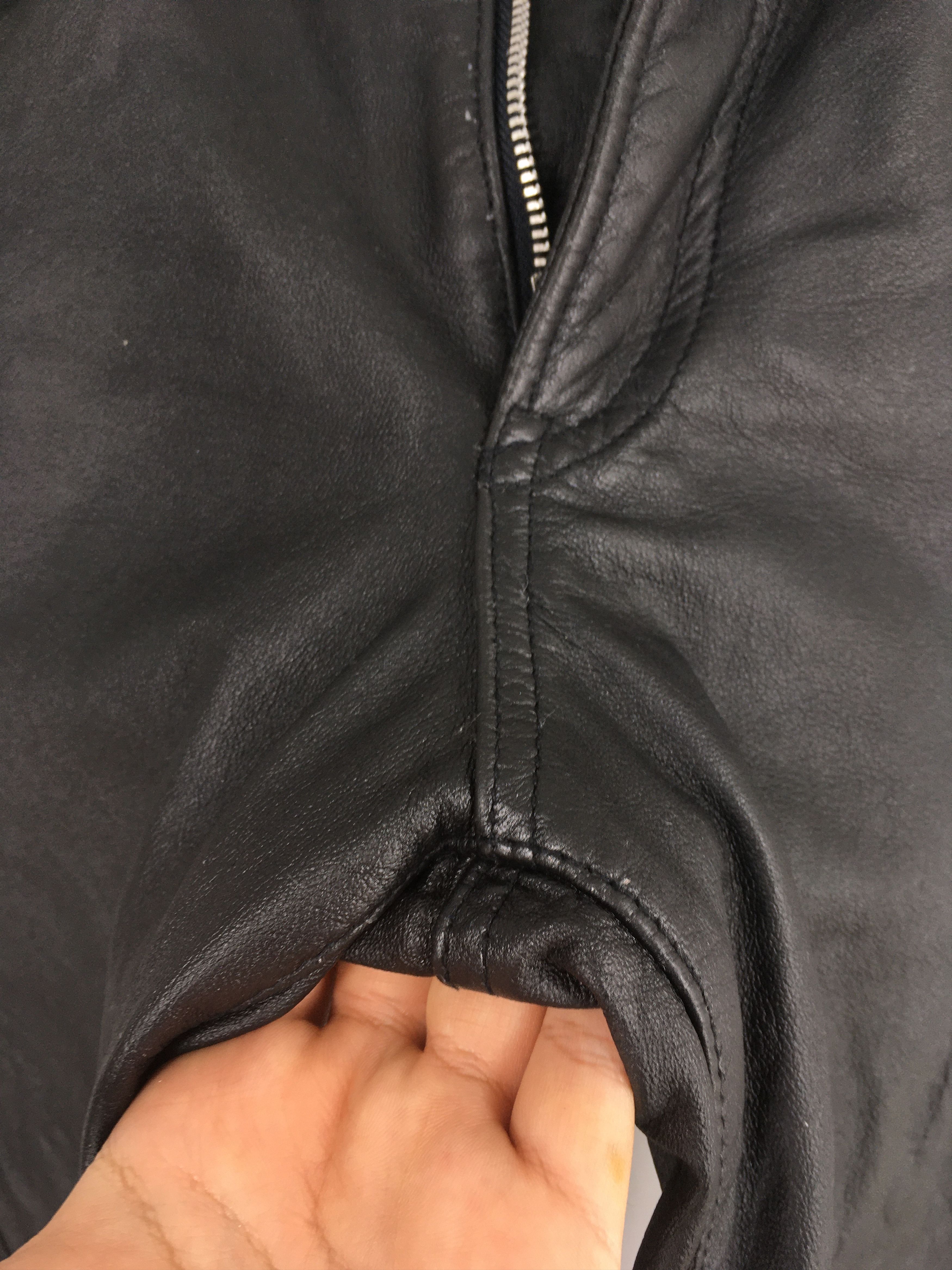 Harley Davidson Size 26x33 Vintage 90s Harley Davidson Leather Pants S1426 Size 26" / US 2 / IT 38 - 6 Thumbnail