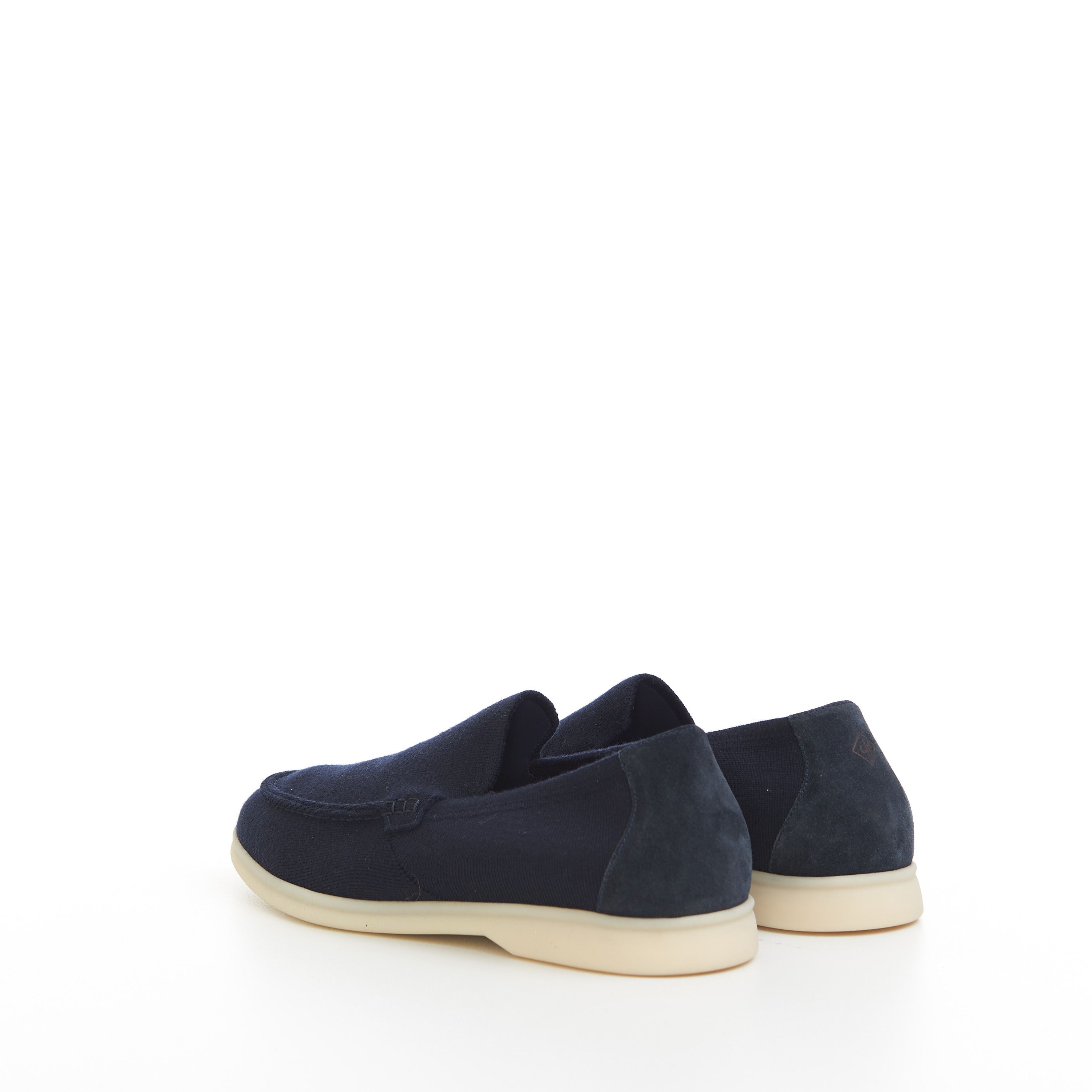 Loro Piana Summer Knitted Walk In Navy Blue Wish Wool Size US 7 / EU 40 - 6 Thumbnail