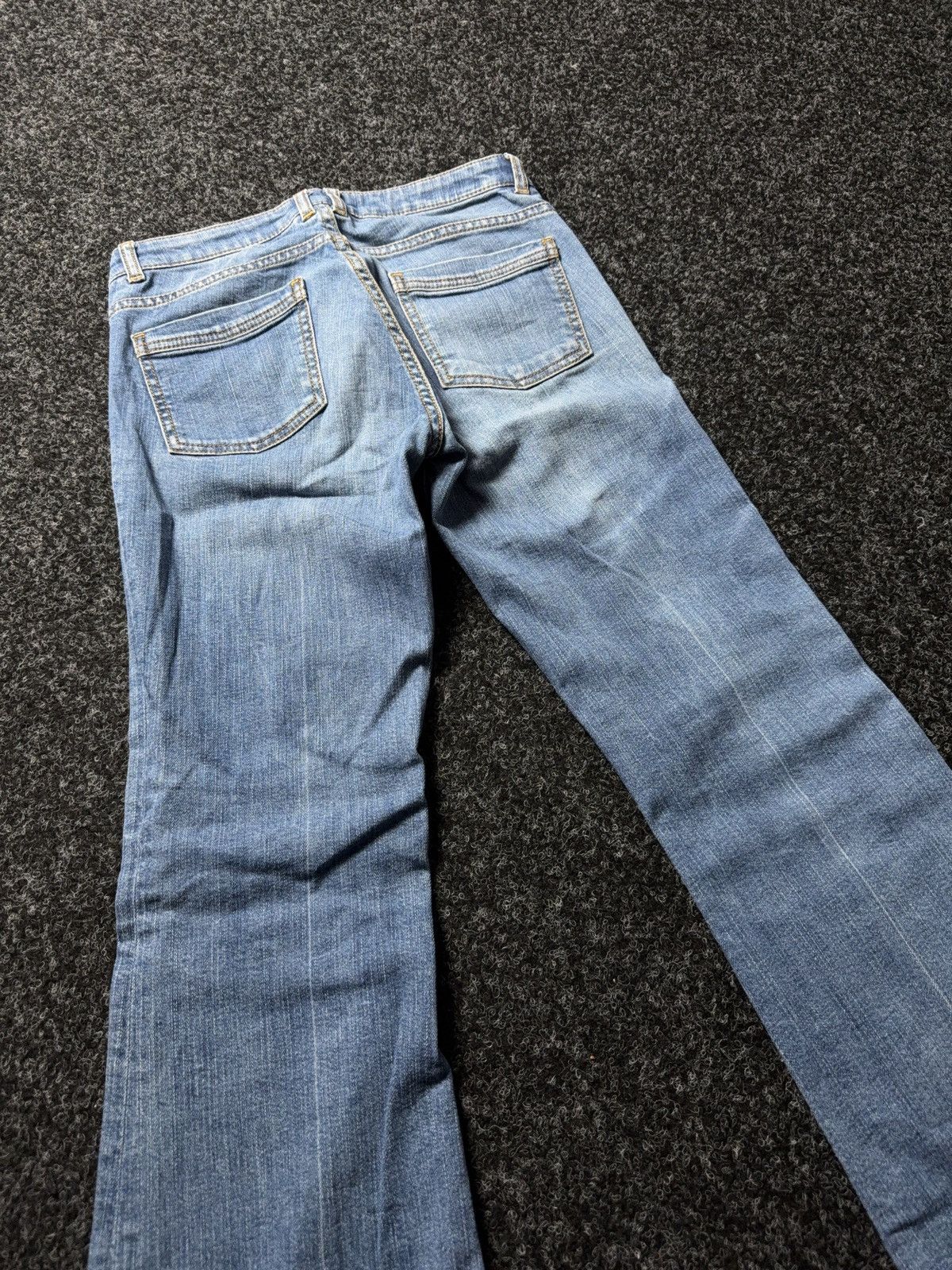 Le Grande Bleu (L.G.B.) Retro 00s Opium Lee Cooper Y2K Low Rise Flared Bootcut Jeans Size 25" / US 0 / IT 36 - 18 Thumbnail
