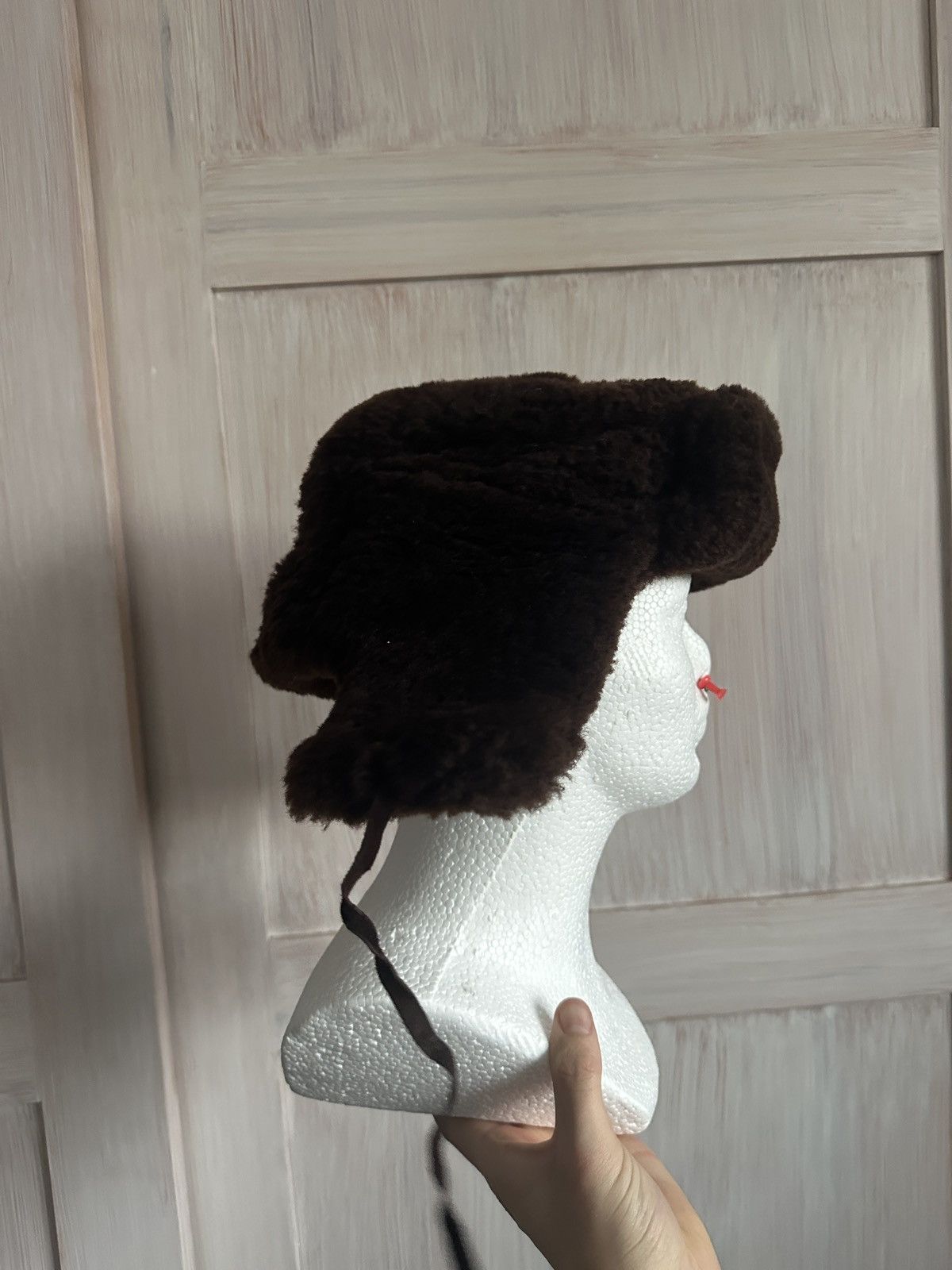 Vintage Vintage shearling bomber hat Size 26 - 2 Thumbnail