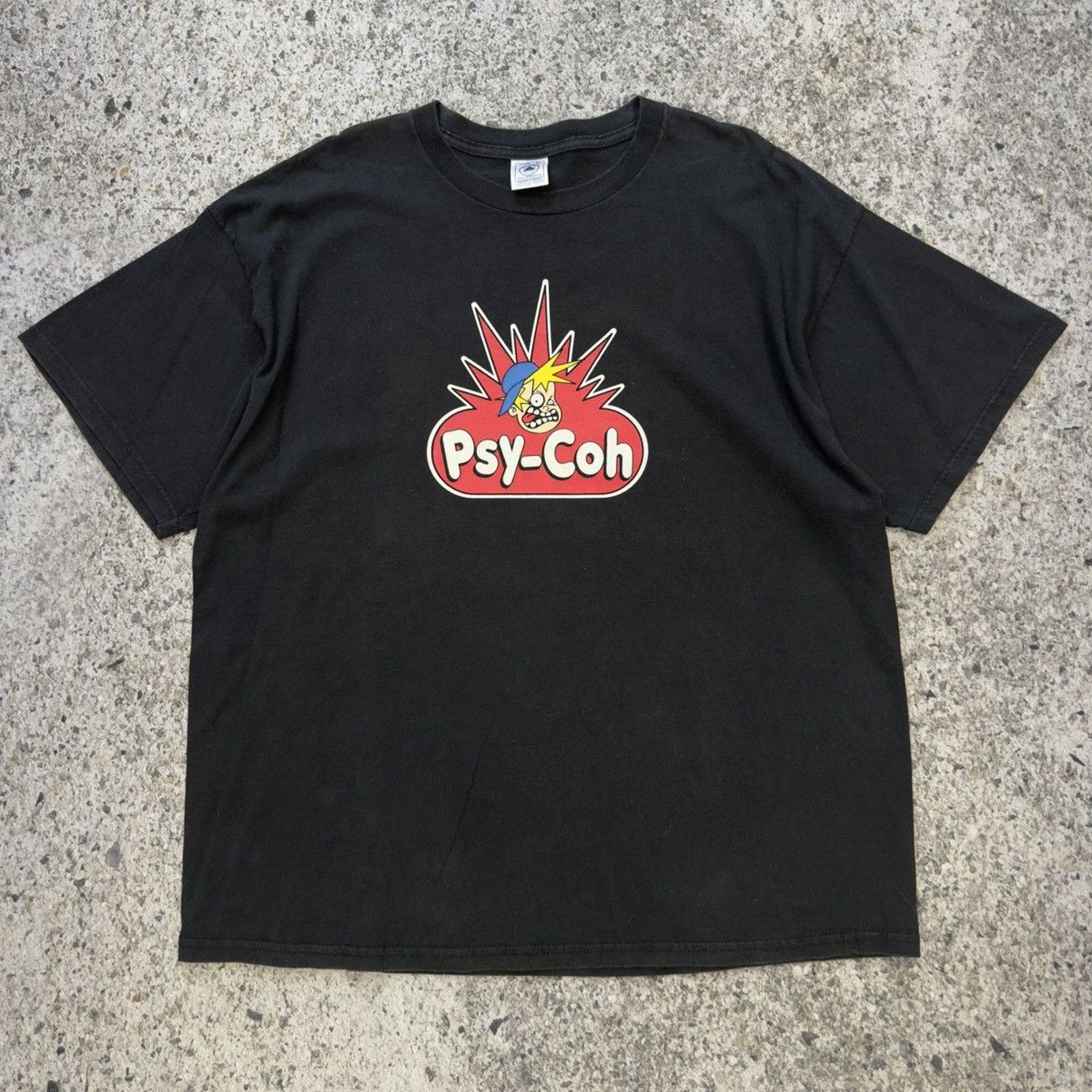 Vintage Faded Psy-Coh Psycho Playdoh Skate ERD Grunge Chrome Tee Size US XXL / EU 58 / 5 - 7 Thumbnail