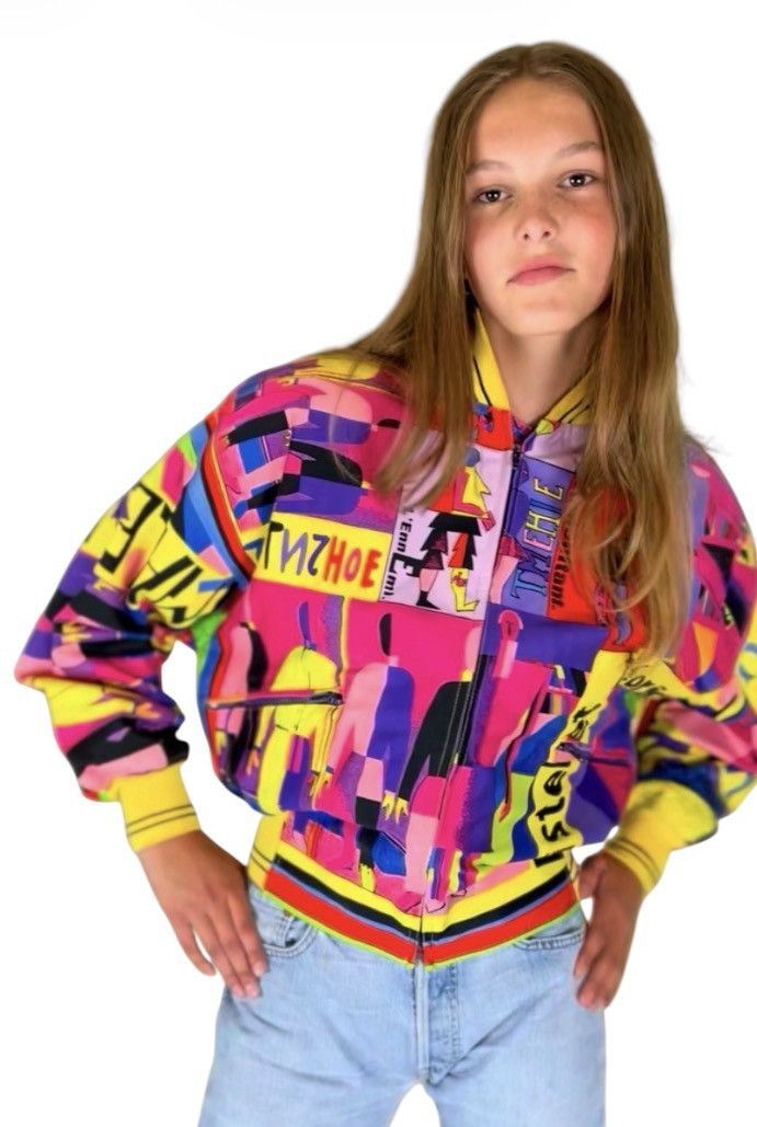Versace 1992 Gianni Versace “Malevich” Inspired Unisex Bomber Jacket Size XL / US 12-14 / IT 48-50 - 2 Thumbnail