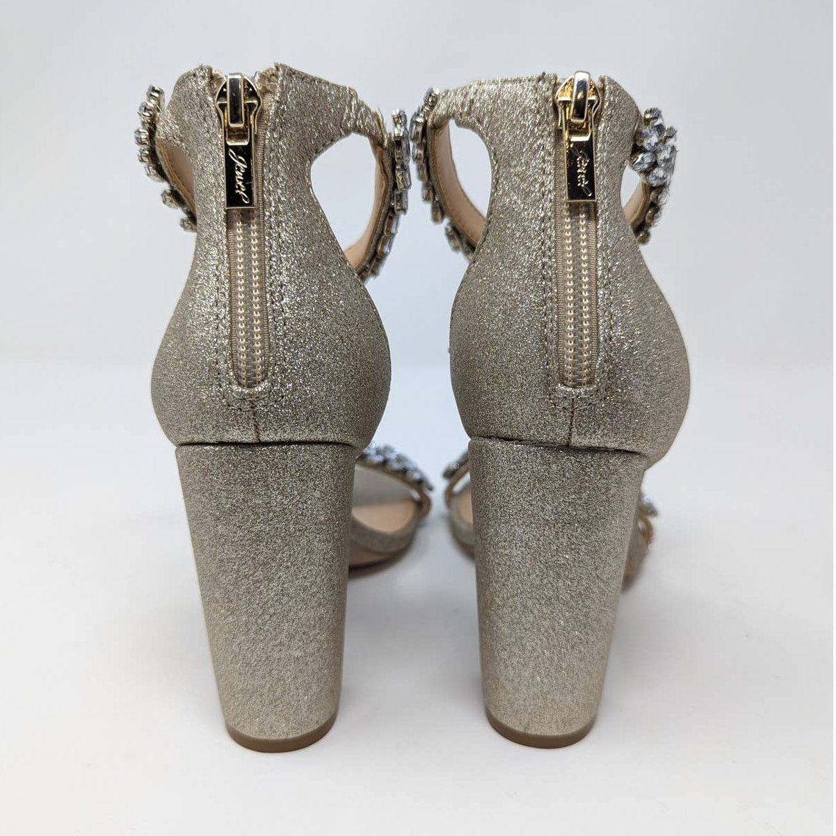 Badgley Mischka Jewel by Badgley Mischka Mayra Ankle Strap Evening Shoe Size US 7.5 / IT 37.5 - 7 Thumbnail
