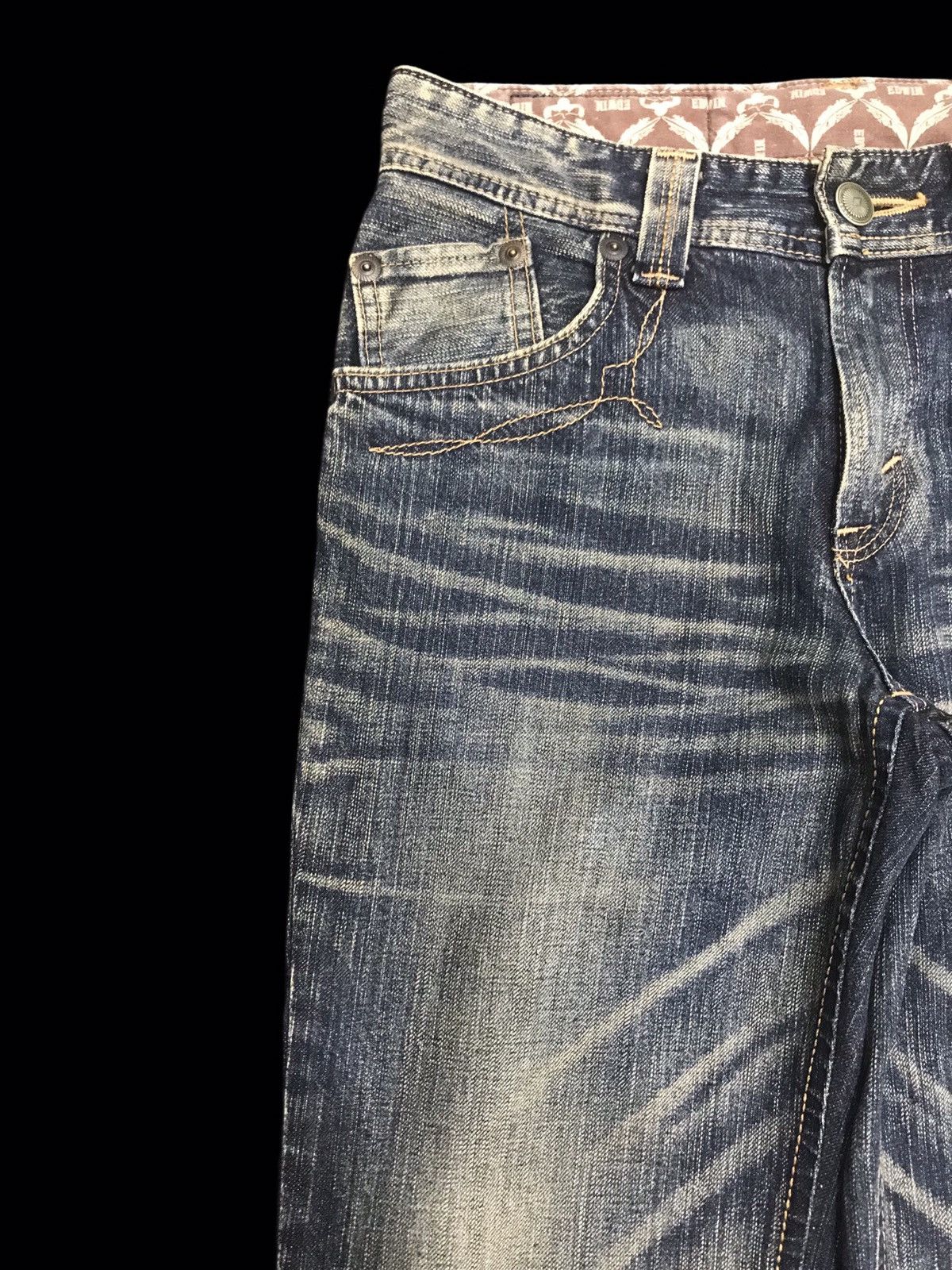 Edwin 💥FLARE💥ARCHIVAL EDWIN WSTERNER DOPE FADES FLARE DENIM F181 Size US 30 / EU 46 - 3 Thumbnail