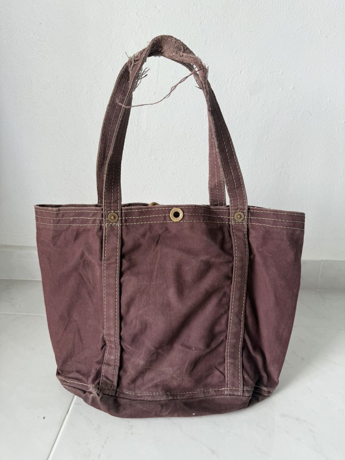 Japanese Brand VTG Japanese Craftmanship Ichizawa Kyoto Red Crimson Totebag Size ONE SIZE - 2 Thumbnail