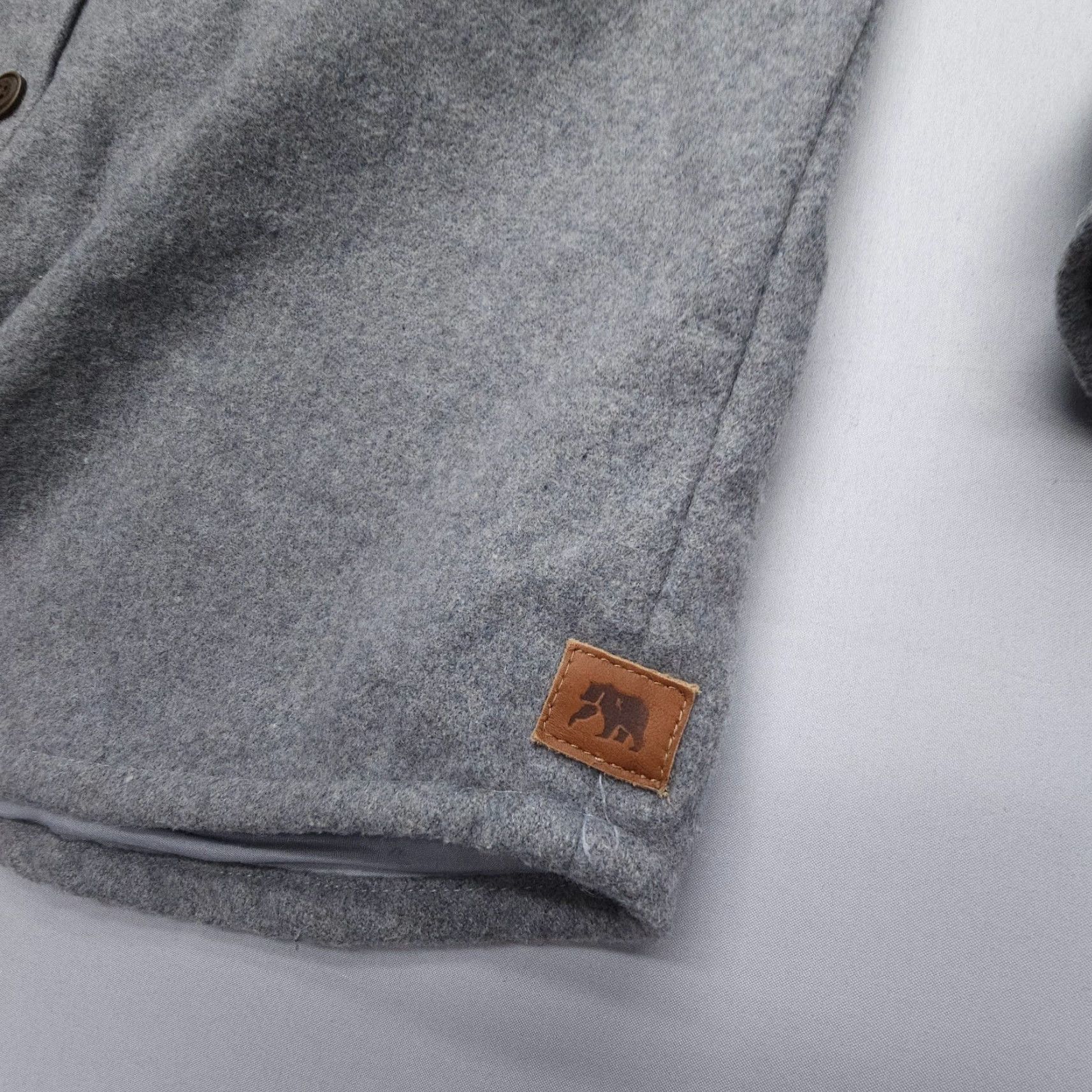 Vintage The Normal Brand Senior Wool Blend Shirt Jac Mens Large Gray Lined Shacket Size US L / EU 52-54 / 3 - 7 Thumbnail