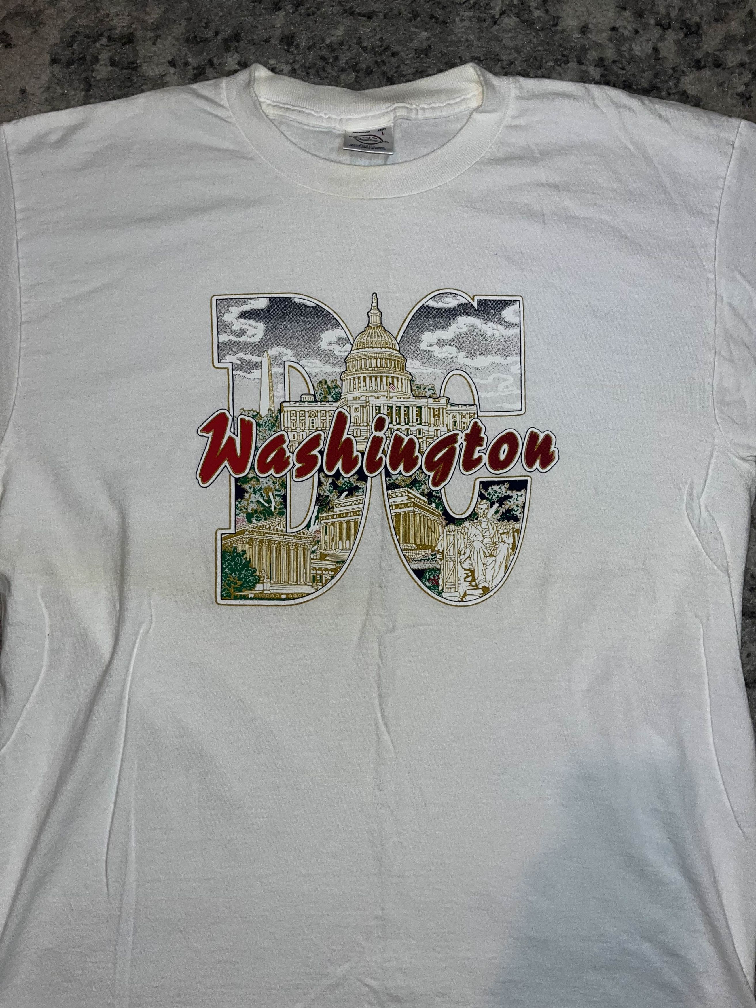 Vintage 90s/00s Washington DC White House Tourist Shirt Size US L / EU 52-54 / 3 - 3 Thumbnail