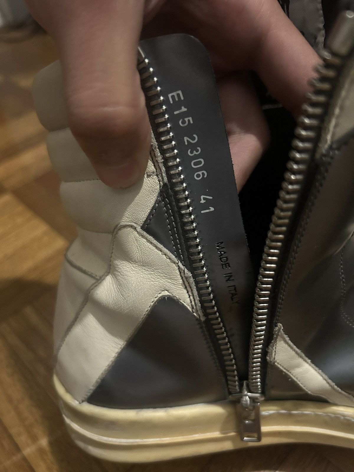 Rick Owens Rick Owens Geobaskets Silver Size US 8.5 / EU 41-42 - 6 Thumbnail