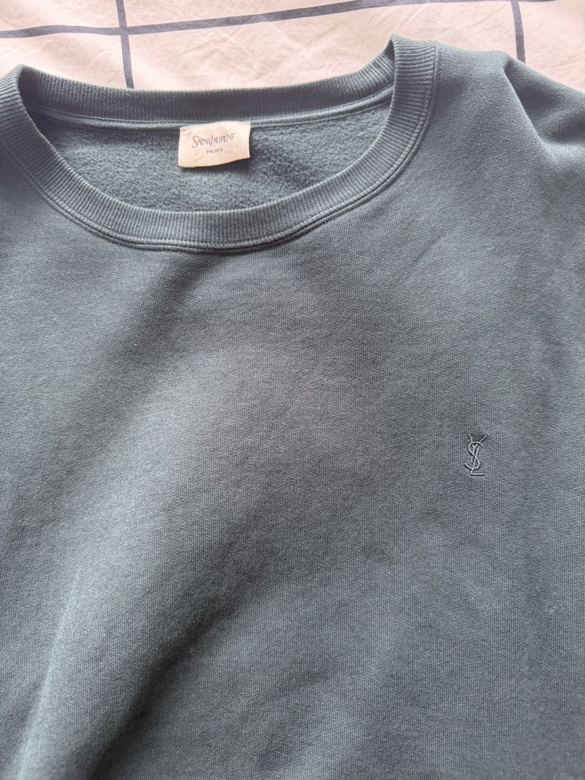 Yves Saint Laurent YSL Cassandre Logo Sweater Size US L / EU 52-54 / 3 - 2 Thumbnail