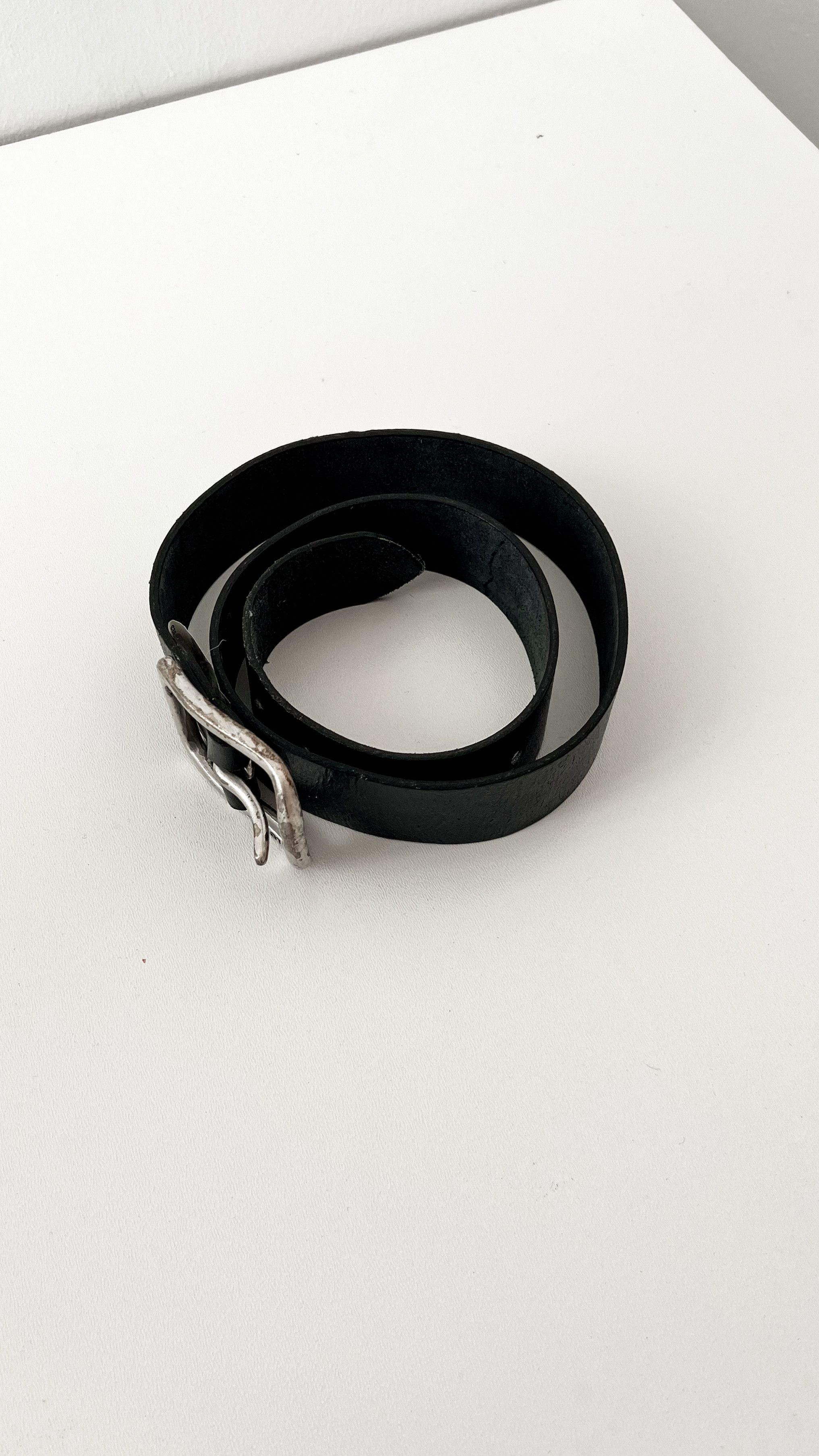 Leather × Levi's × Vintage Levi's Red Tab vintage leather belt Size 32 - 7 Thumbnail