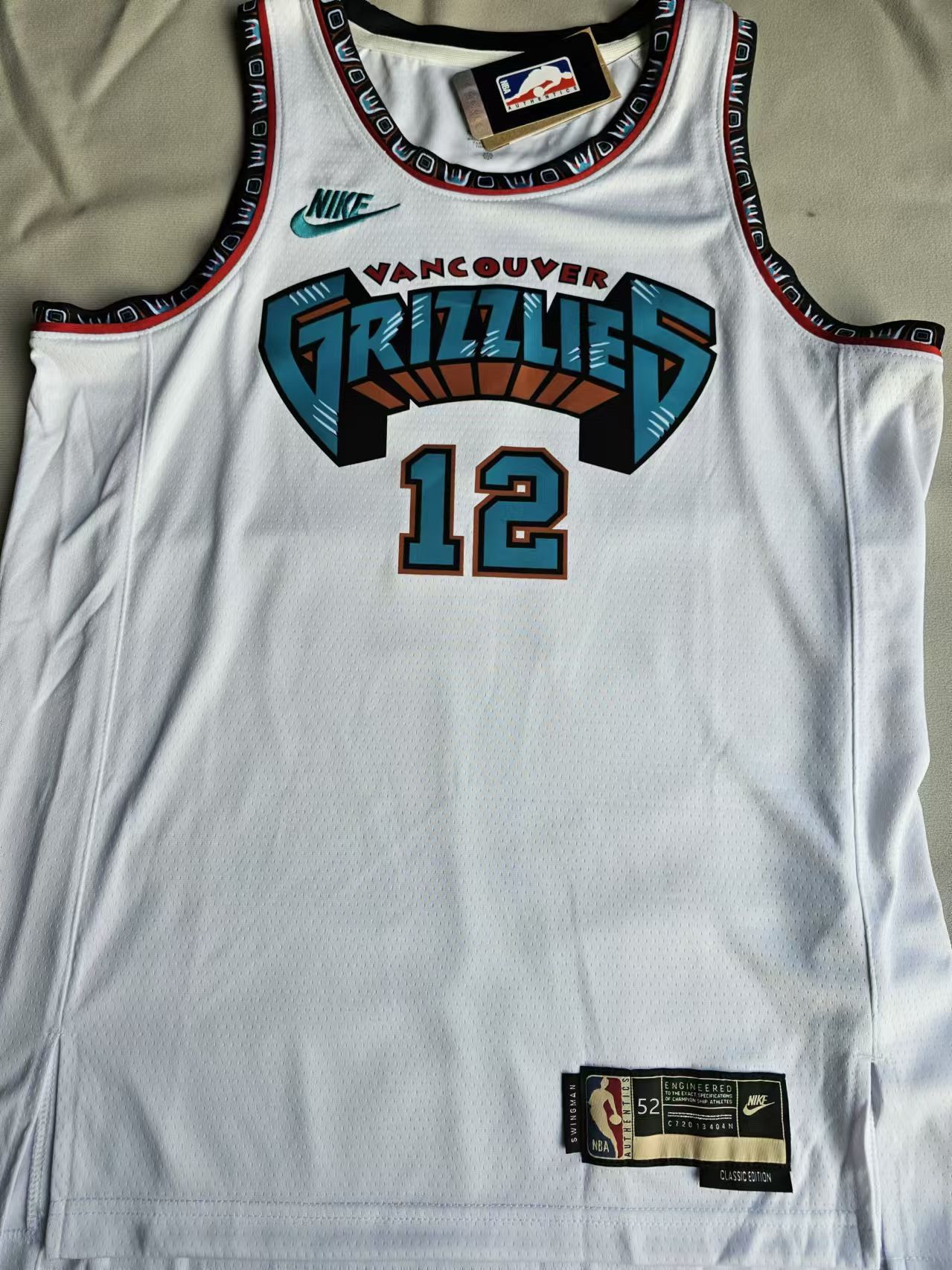 NBA Grizzlies #12 Ja Morant Jersey Home Size US XL / EU 56 / 4 - 1 Thumbnail