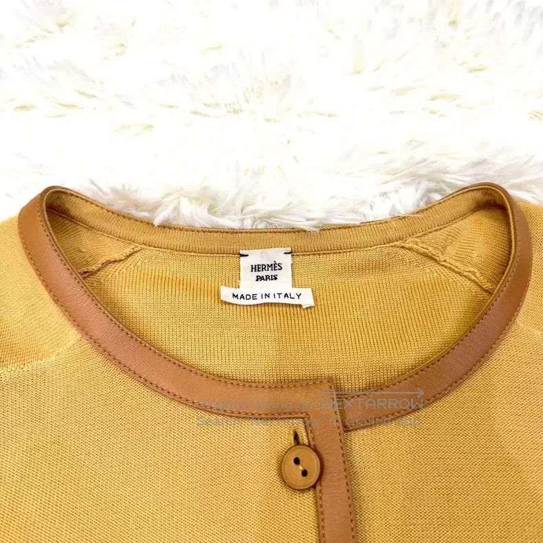 Hermes Hermes Wool and sheepskin cardigan Size XXS / US 00 / IT 34 - 2 Thumbnail