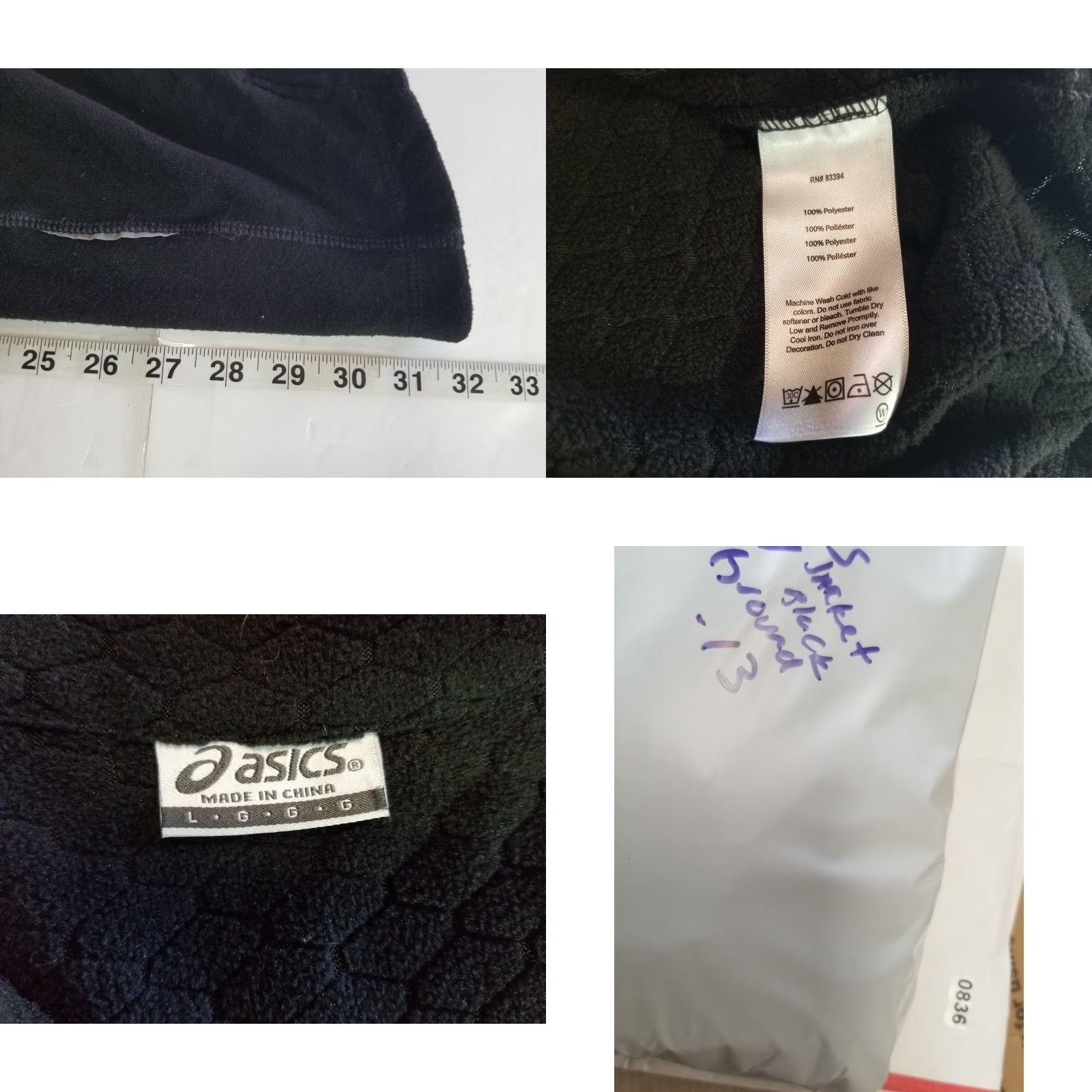 Asics ASICS Mens Jacket Regular Large Black 1/3 Zip Long Sleeve Active Trainer 1/4 Zip Running Jogging Walking Shirt? Size US L / EU 52-54 / 3 - 8 Thumbnail