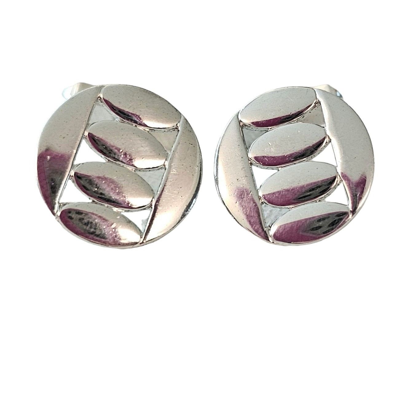Other Swank Sterling Silver Round Cufflinks. Signed L115 Size ONE SIZE - 2 Thumbnail