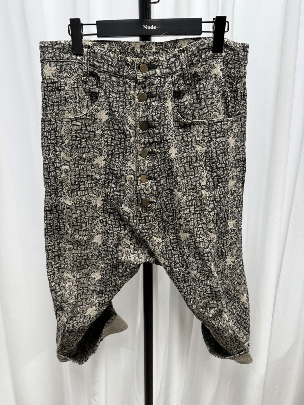 Christopher Nemeth Sz S Nemeth Pattern Cropped Denim-2505 Size US 30 / EU 46 - 1 Thumbnail