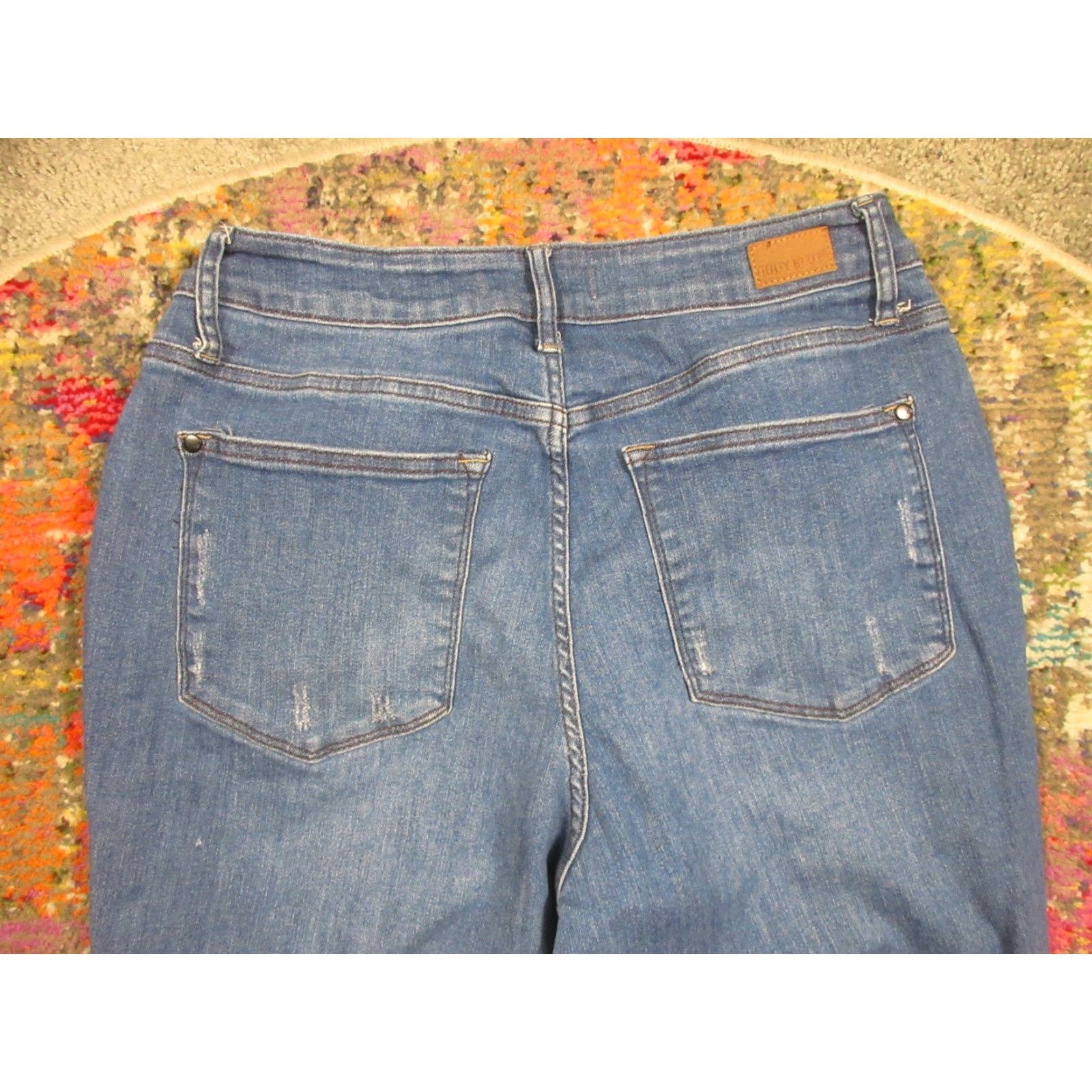 Denime Judy Blue Jeans Womens Boyfriend Fit 14W 30x29 Stretch Denim Distressed Size 30" / US 8 / IT 44 - 7 Thumbnail