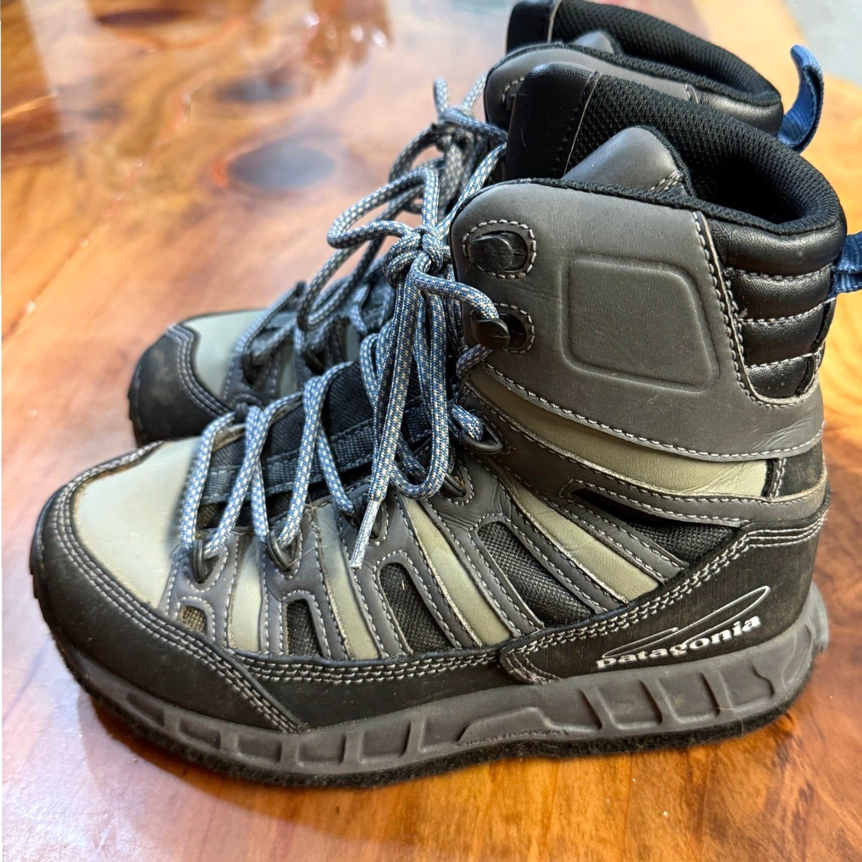 Patagonia Patagonia Boots Chukka Felt Winter Fall 5 Mens 7 Womens Gray Leather Logo Outdoor Vintage No Size US 8 / IT 38 - 3 Thumbnail
