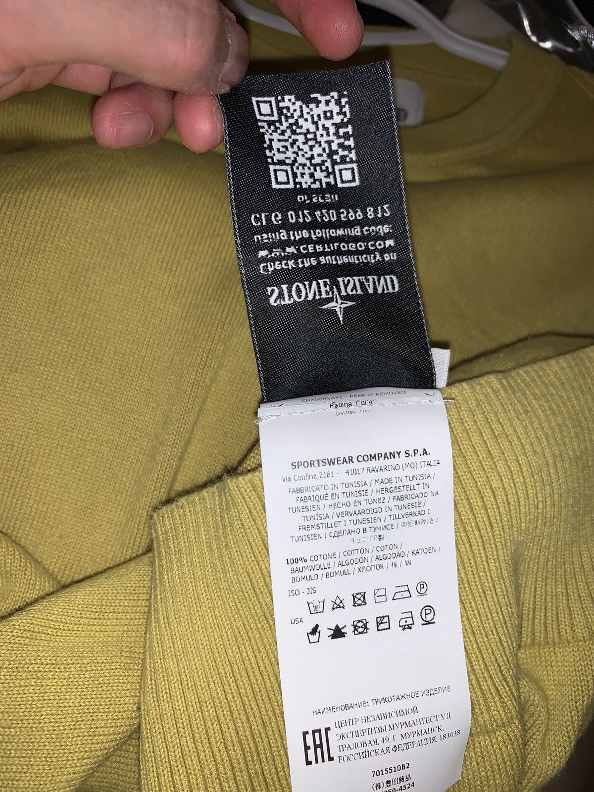 Stone Island STONE ISLAND COTTON SWEATER SS19 Size US S / EU 44-46 / 1 - 6 Thumbnail