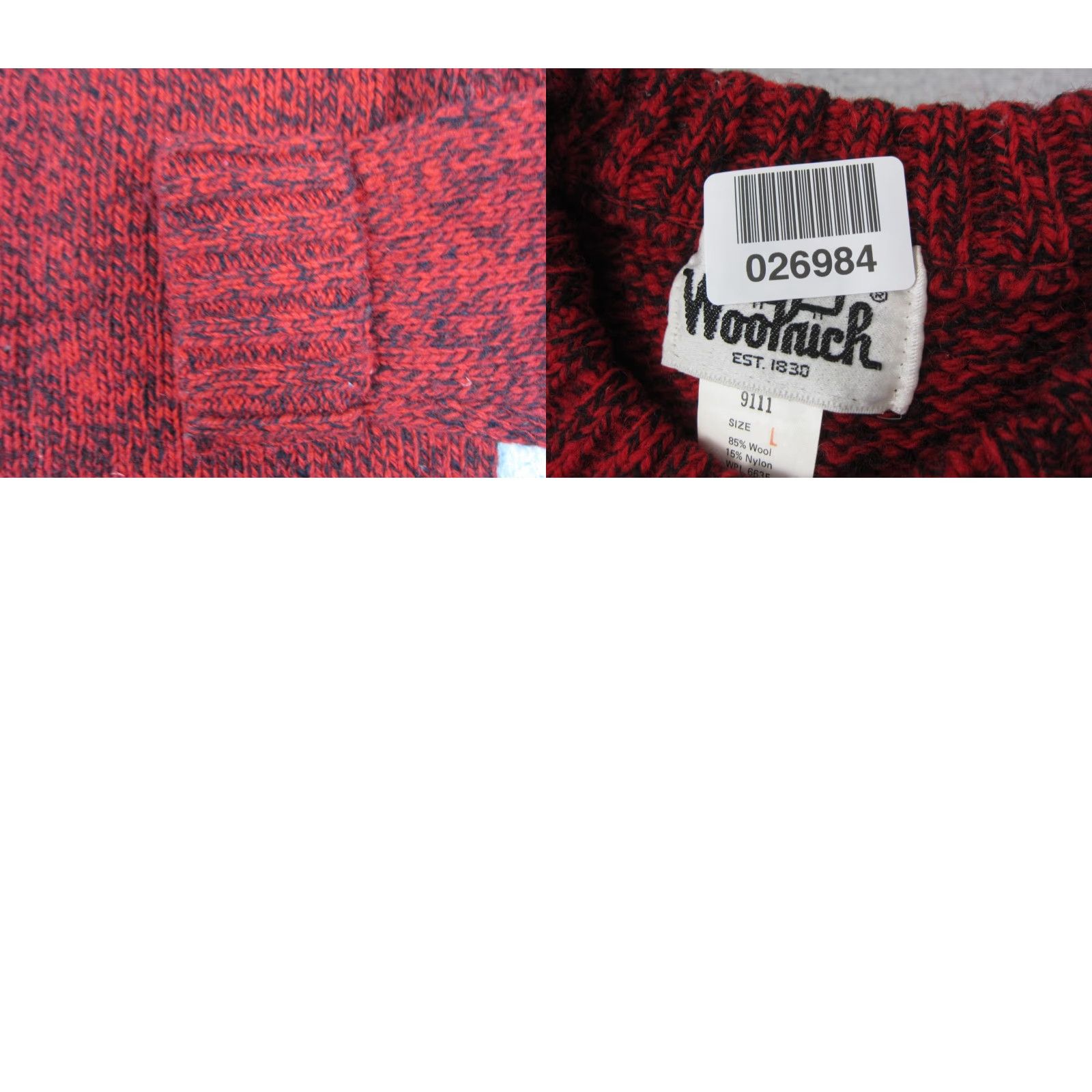 Vintage VINTAGE Woolrich Sweater Womens L Red Knit Pullover 90s Wool Blend Raglan Sleeve Crew Neck Large Ladies Womens Size L / US 10 / IT 46 - 9 Thumbnail