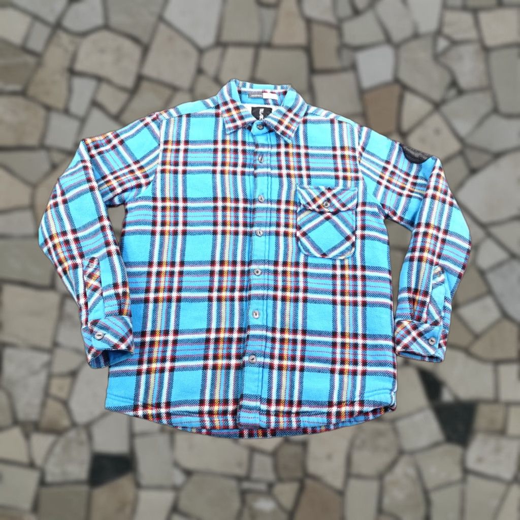 Billabong Billabong Jacket Mens Small Blue Plaid Sherpa Lined Flannel Shirt Shacket Surfer Size US S / EU 44-46 / 1 - 1 Thumbnail