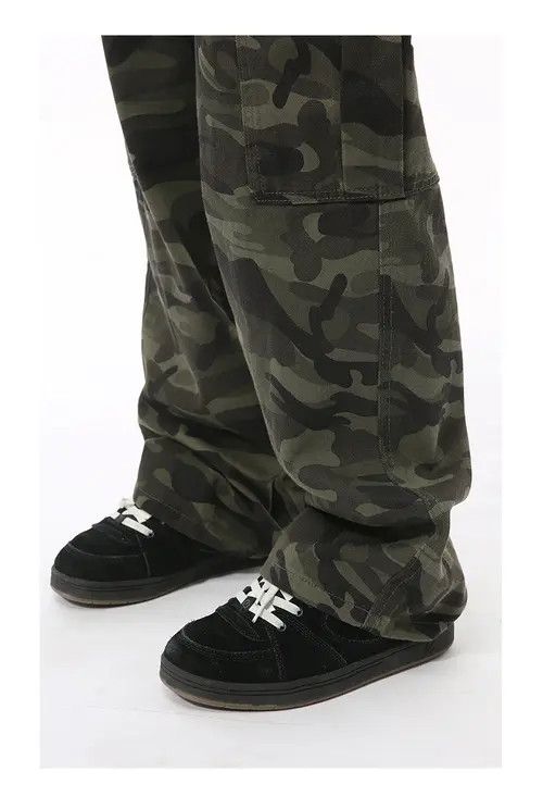 VIBE High street cleanfit camouflage pocket workwear washed jeans Size US 32 / EU 48 - 7 Thumbnail