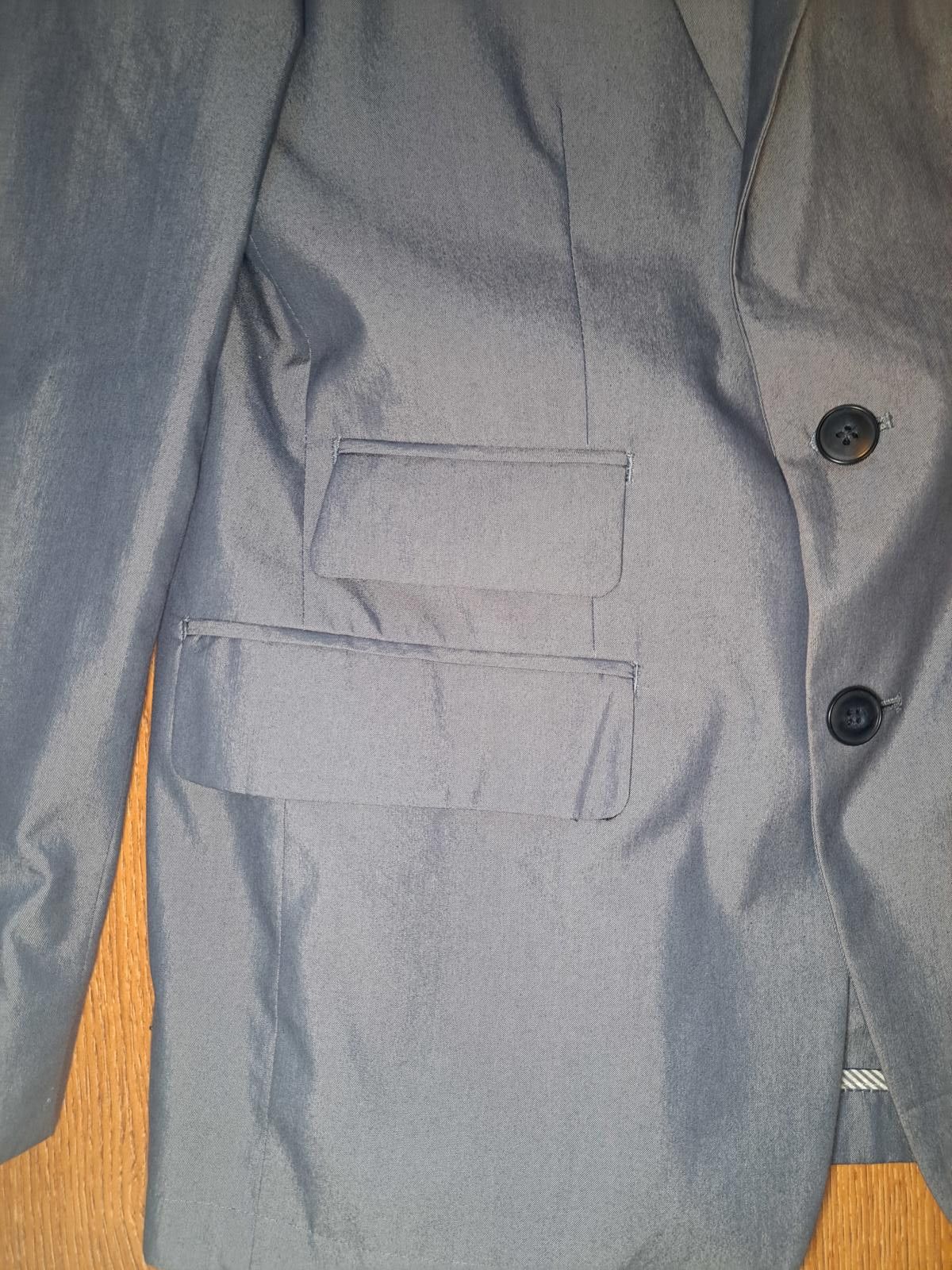 John Varvatos John Varvatos Sport Coat Mens 36R Silver Gray Cotton Blend Size 36R - 5 Thumbnail