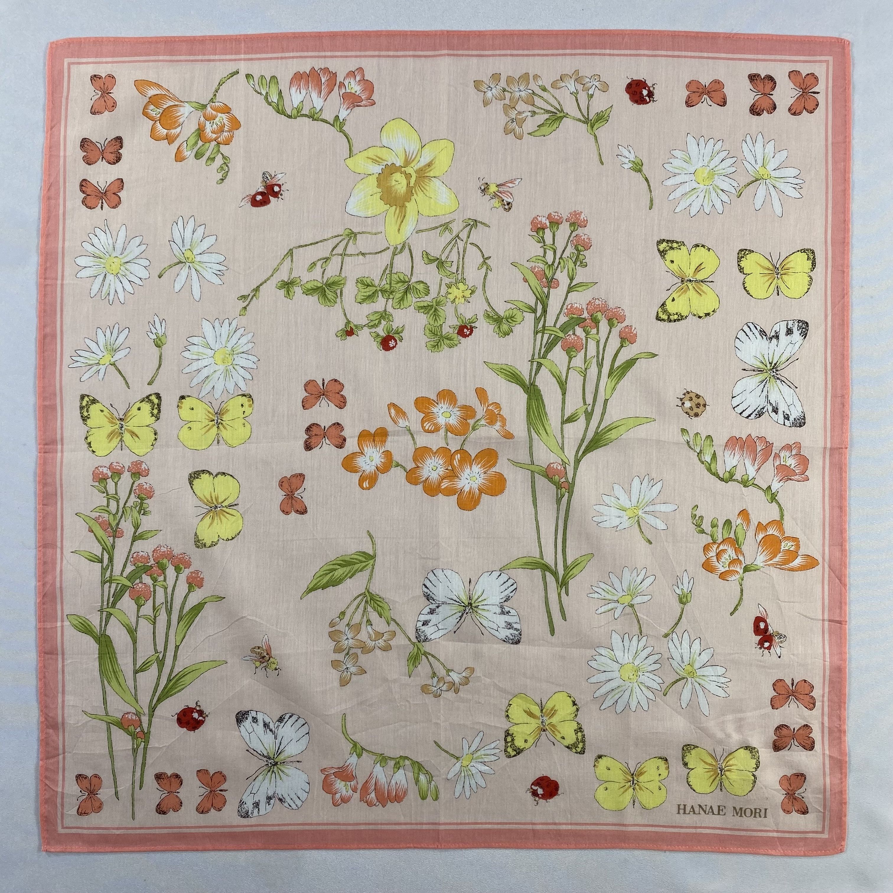 Hanae Mori × Vintage Hanae Mori Handkerchief / Neckerchief / Bandana-P562 Size ONE SIZE - 1 Thumbnail