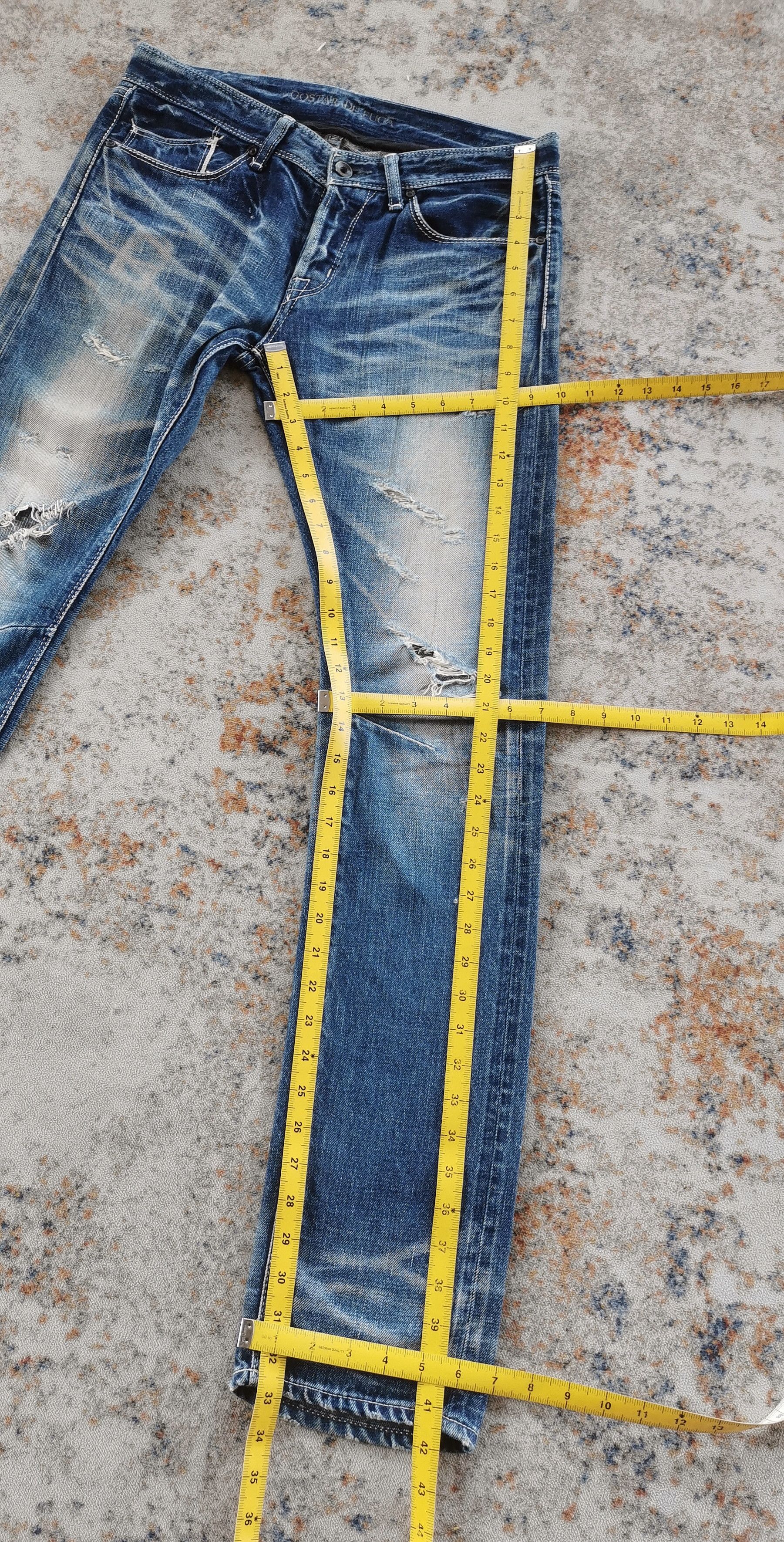 GOSTAR DE FUGA GOSTAR DE FUGA Selvedge Distressed Denim Jeans Size 30 Size US 30 / EU 46 - 3 Thumbnail